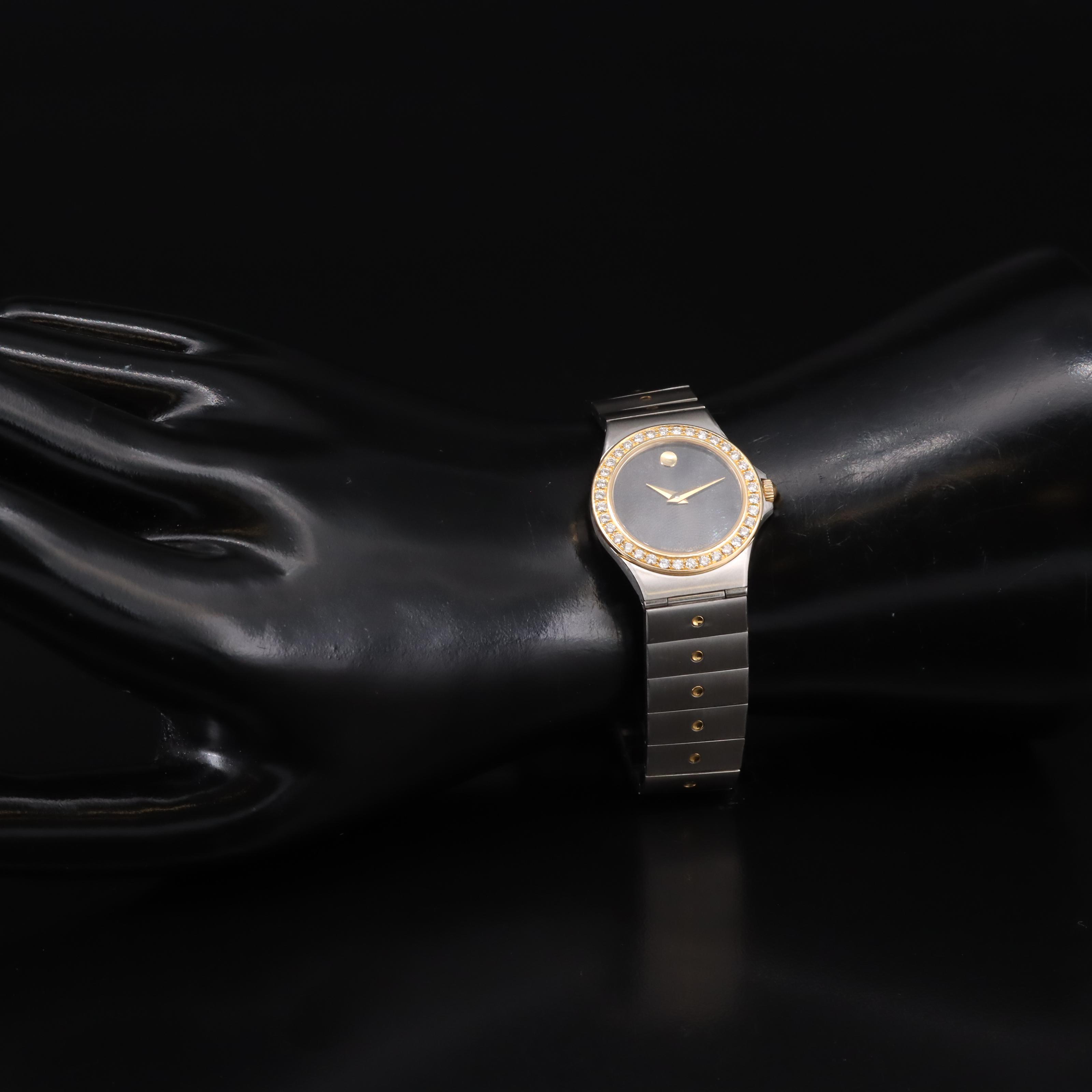 Movado Diamond Bezel Quartz Watch