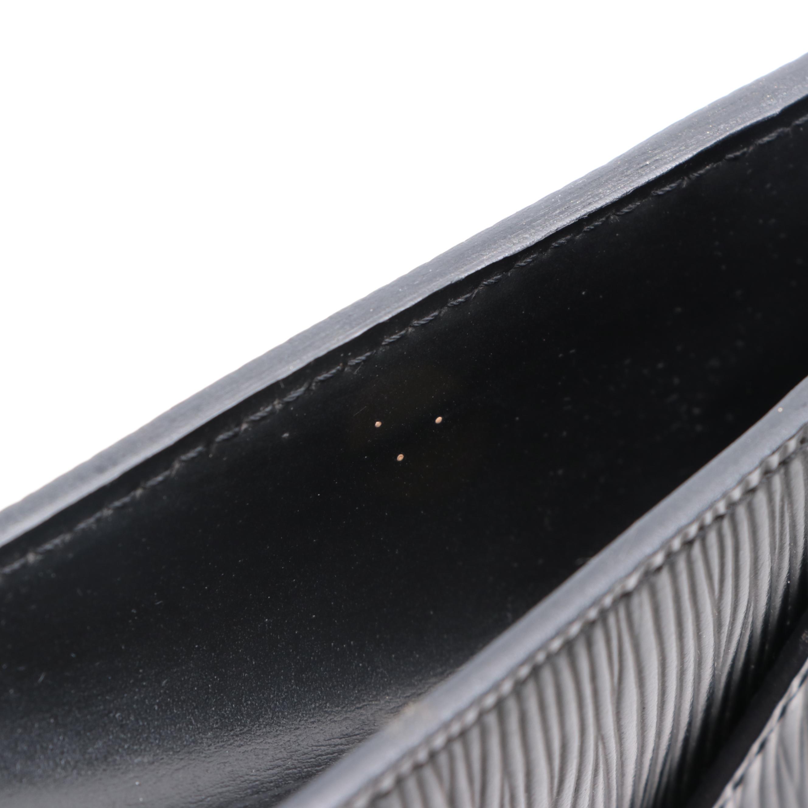 Louis Vuitton Art Deco Clutch Bag in Black Epi Leather