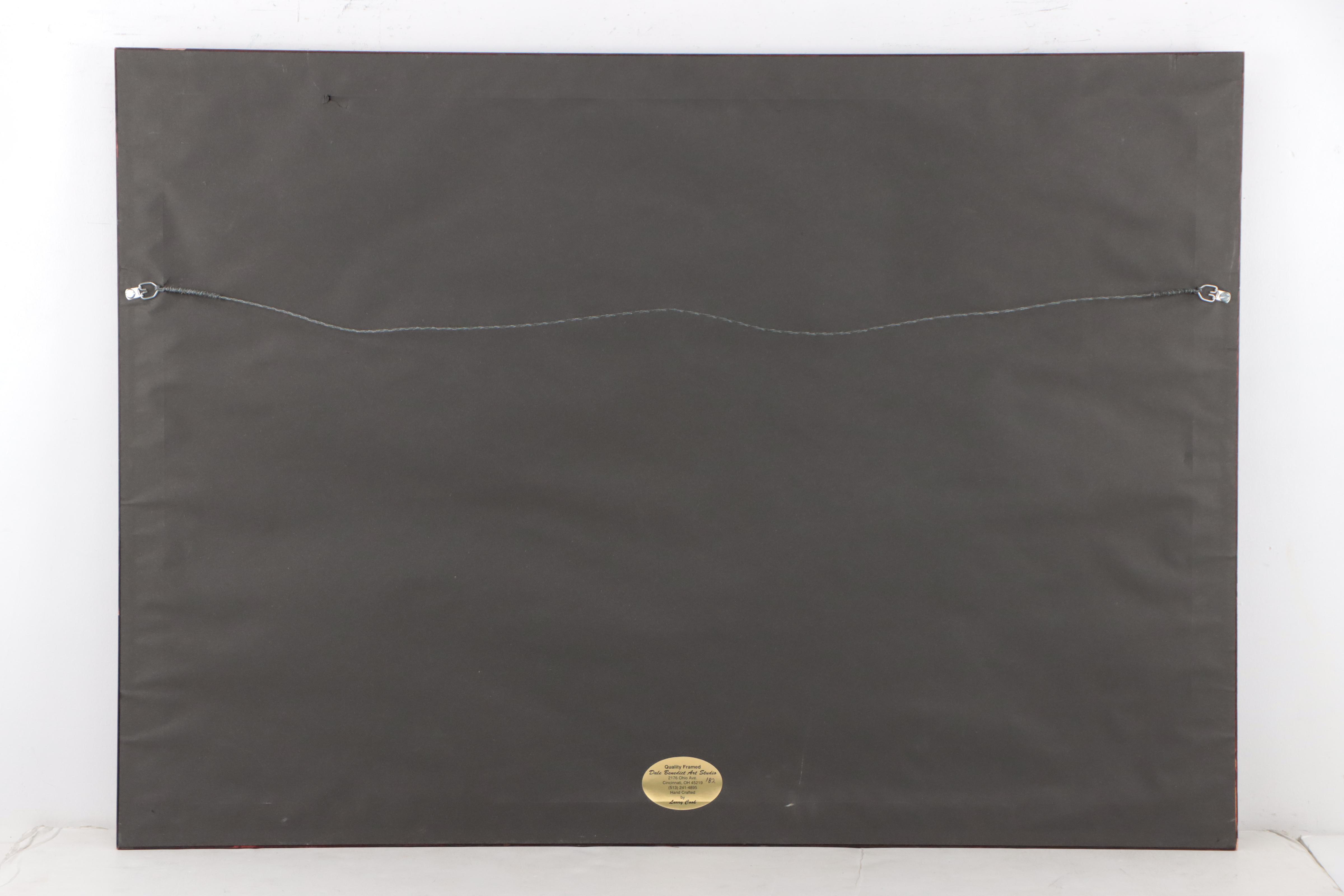 Dale Benedict Offset Lithograph "The Delta Queen vs. The Belle of Louisville"