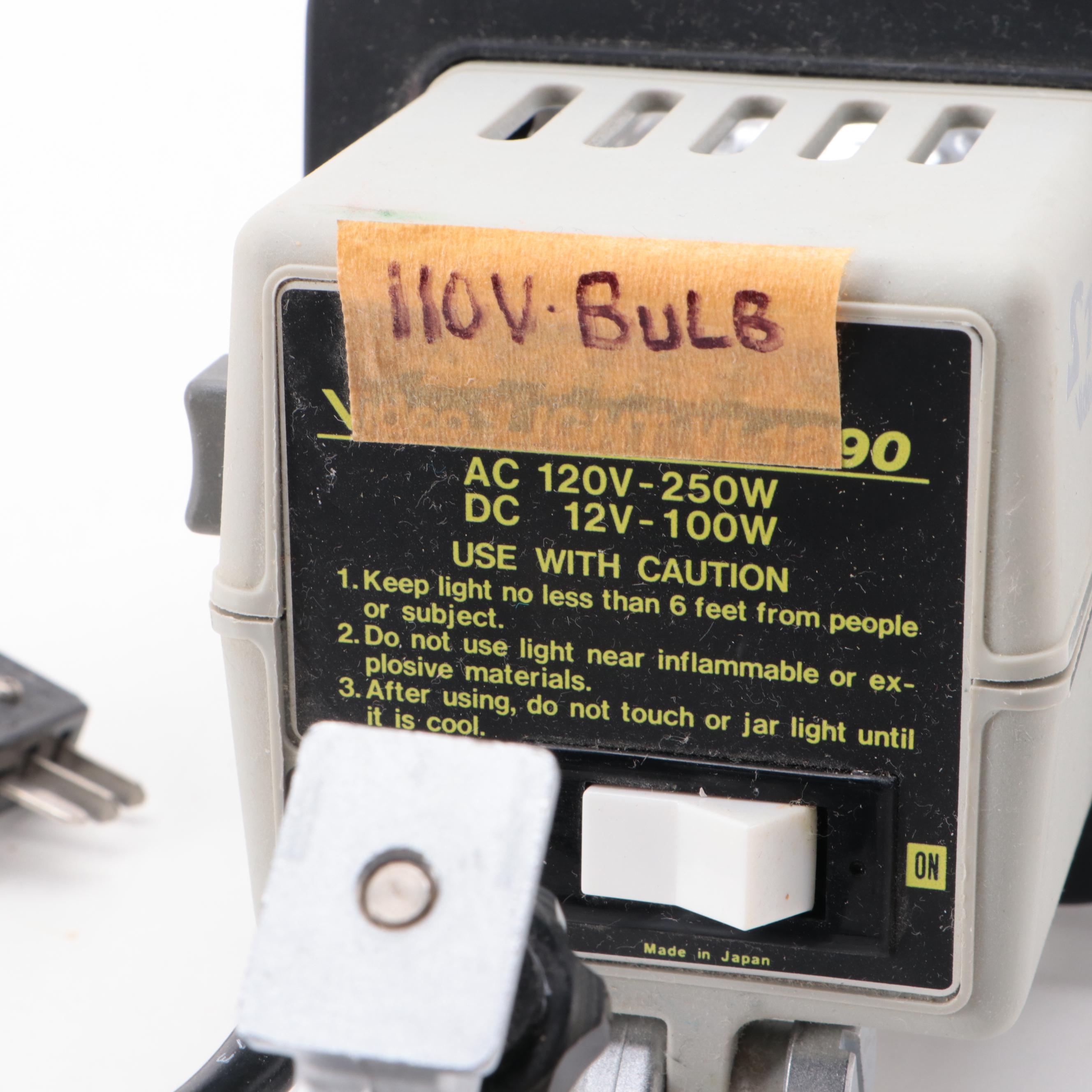 Stitz Movie Light with Sylvania Sun Gun and Brumberger Slide Viewer