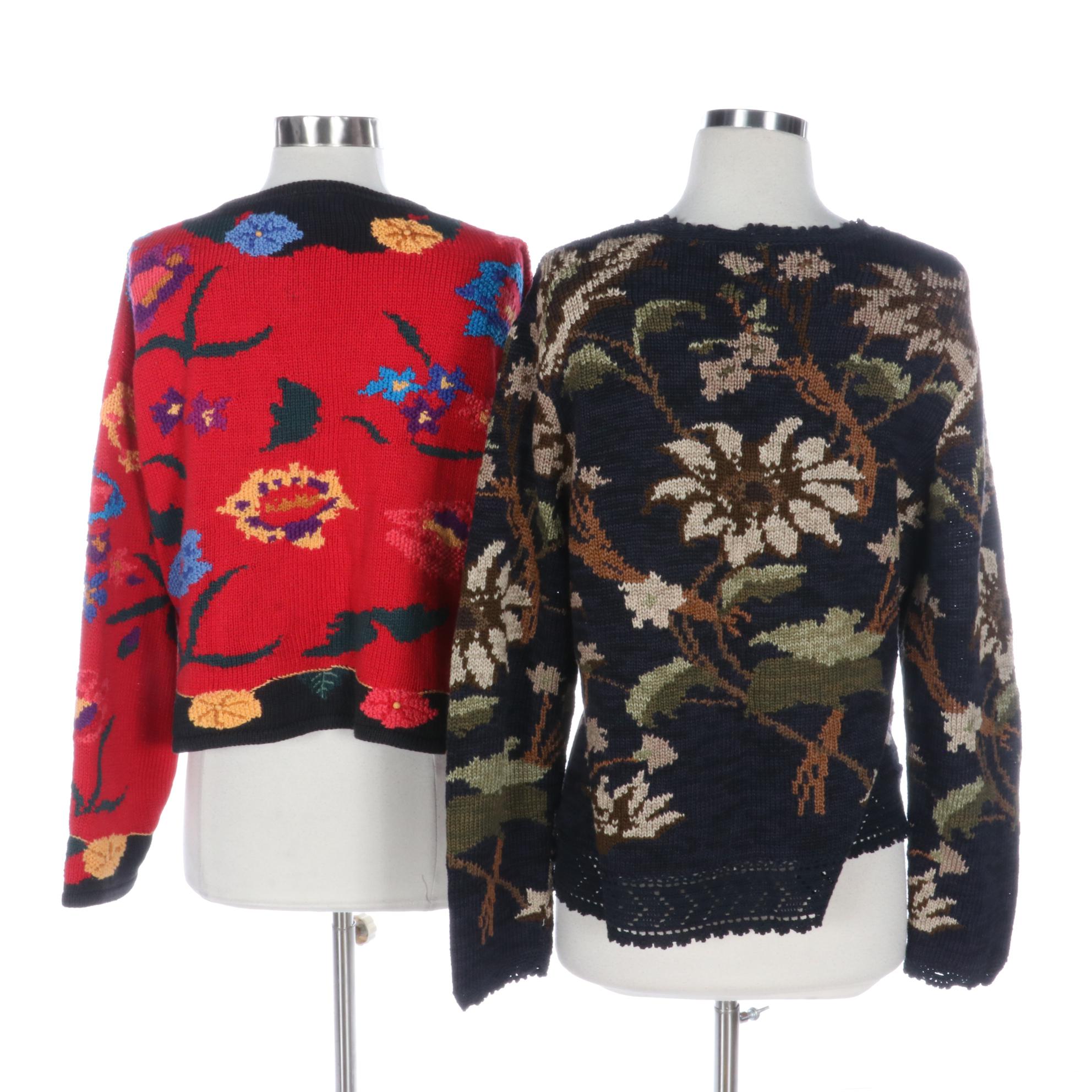 Peruvian Connection Button-Front Knit Cardigans in Pima Cotton