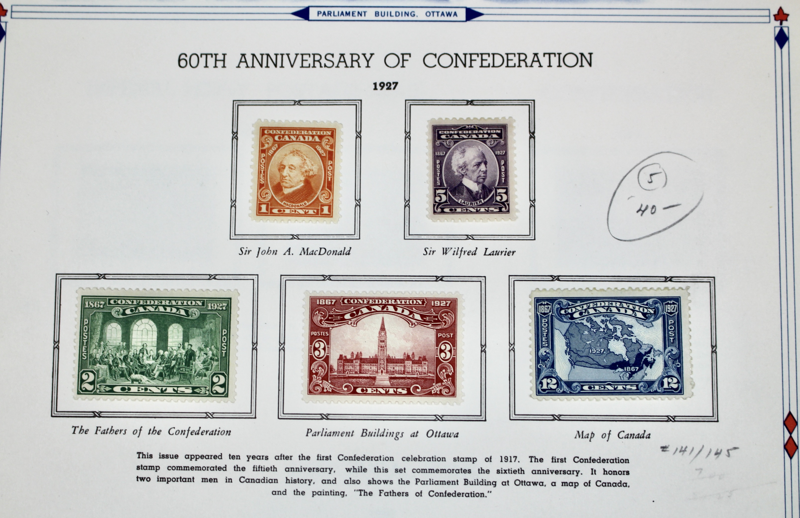 Mint and Used Canada Postage Stamp Collection