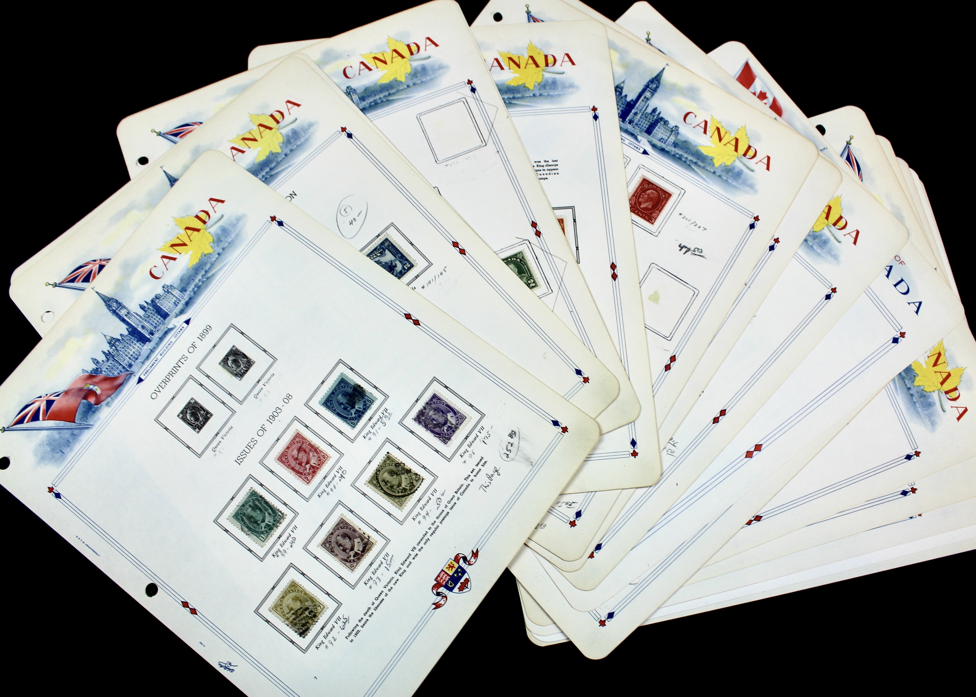 Mint and Used Canada Postage Stamp Collection