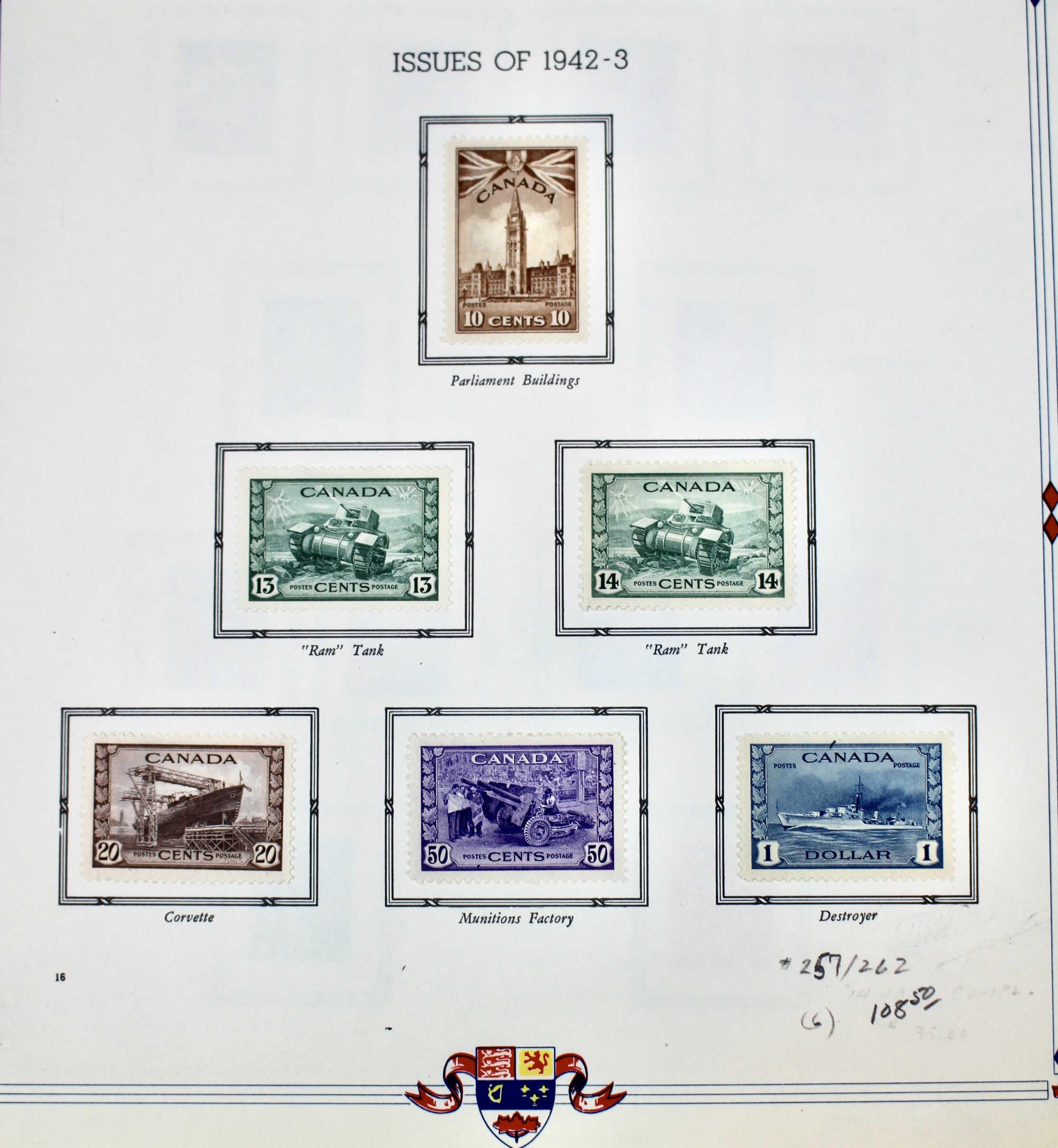 Mint and Used Canada Postage Stamp Collection