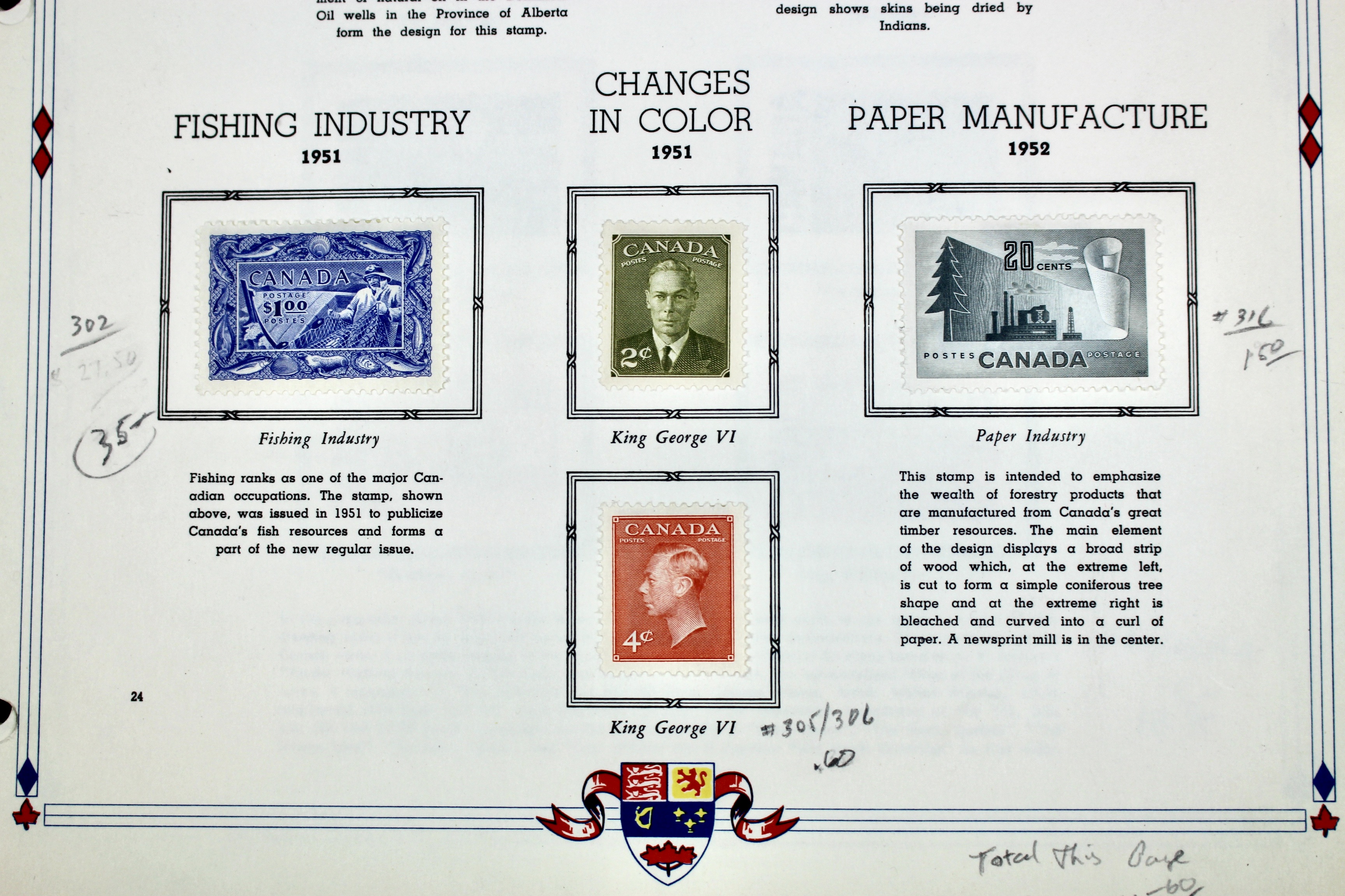 Mint and Used Canada Postage Stamp Collection