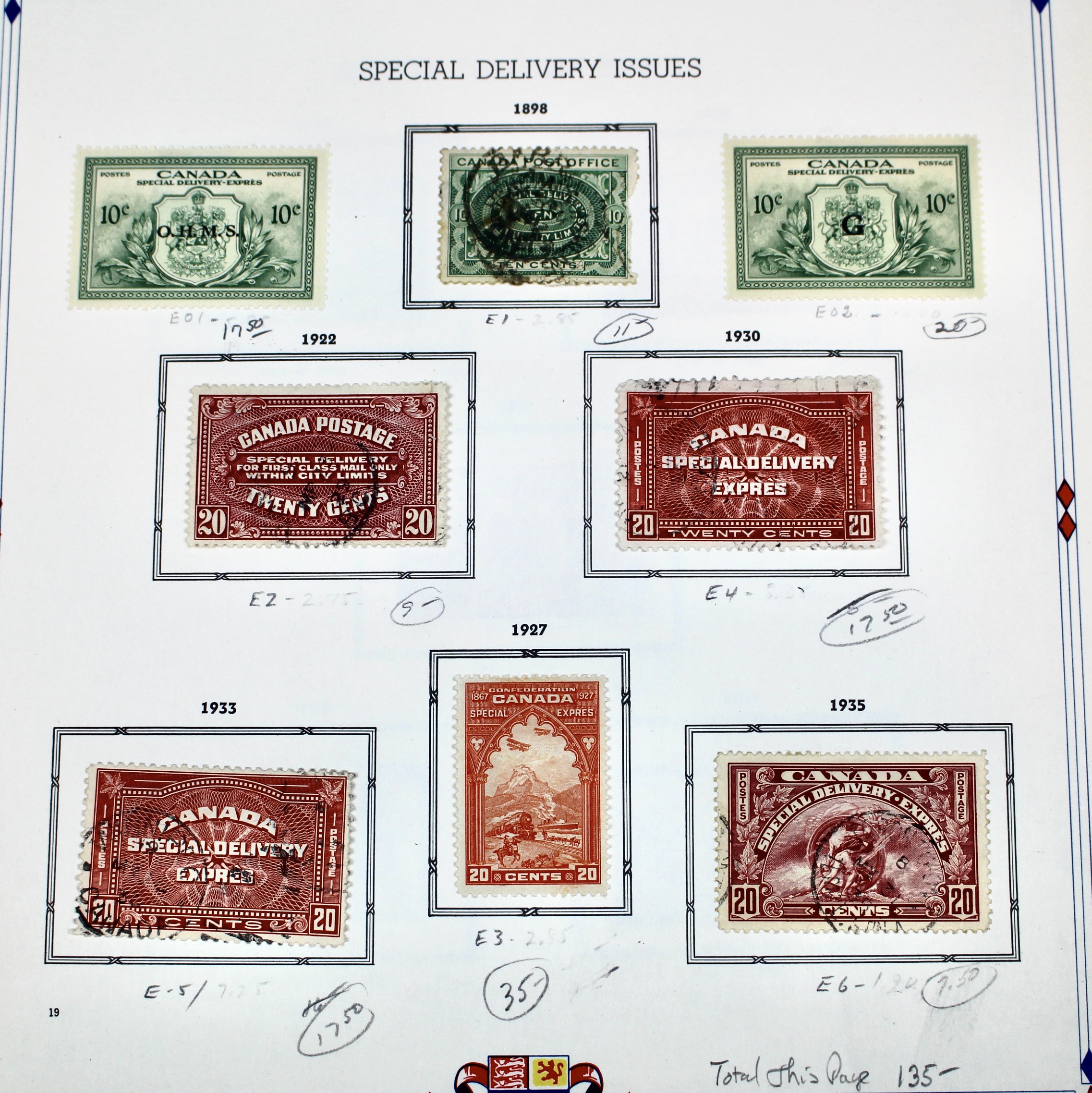 Mint and Used Canada Postage Stamp Collection