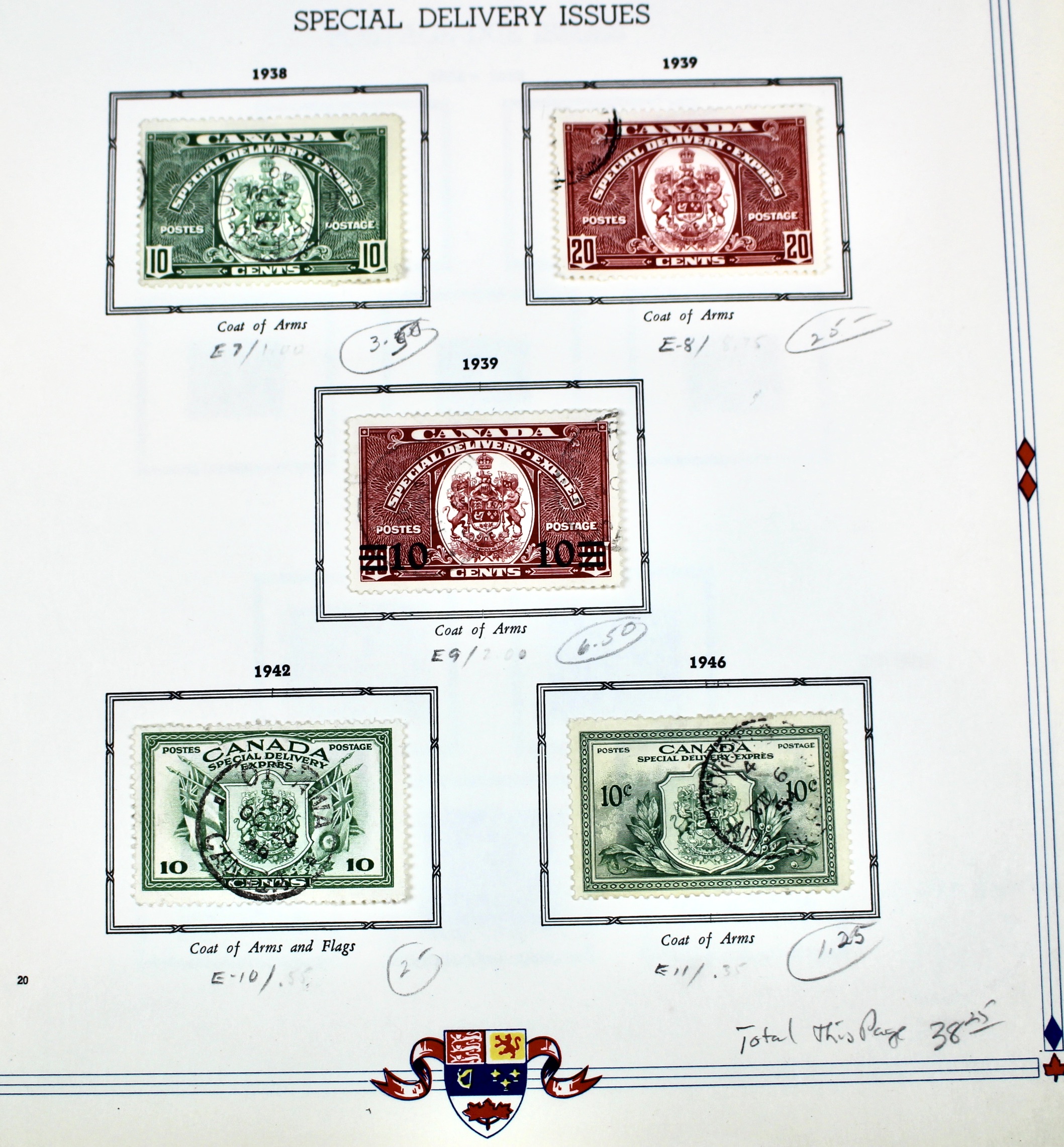 Mint and Used Canada Postage Stamp Collection