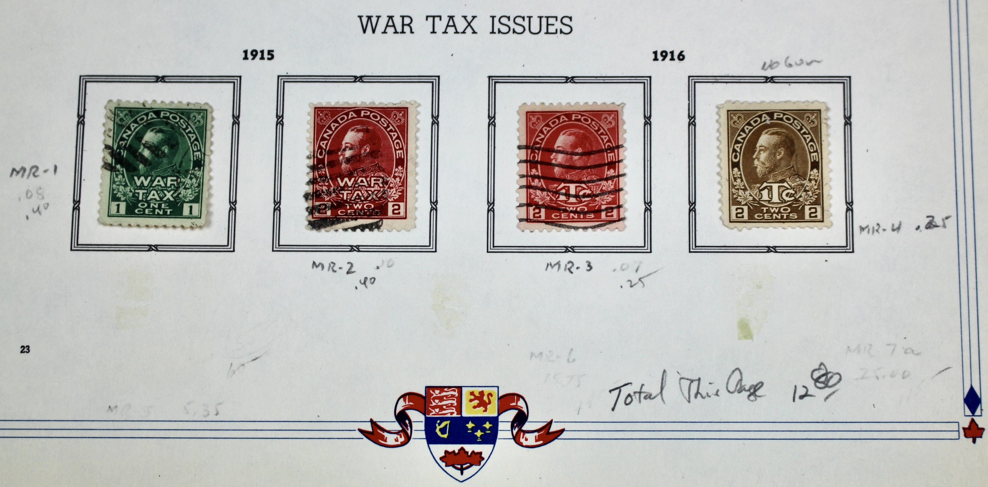 Mint and Used Canada Postage Stamp Collection