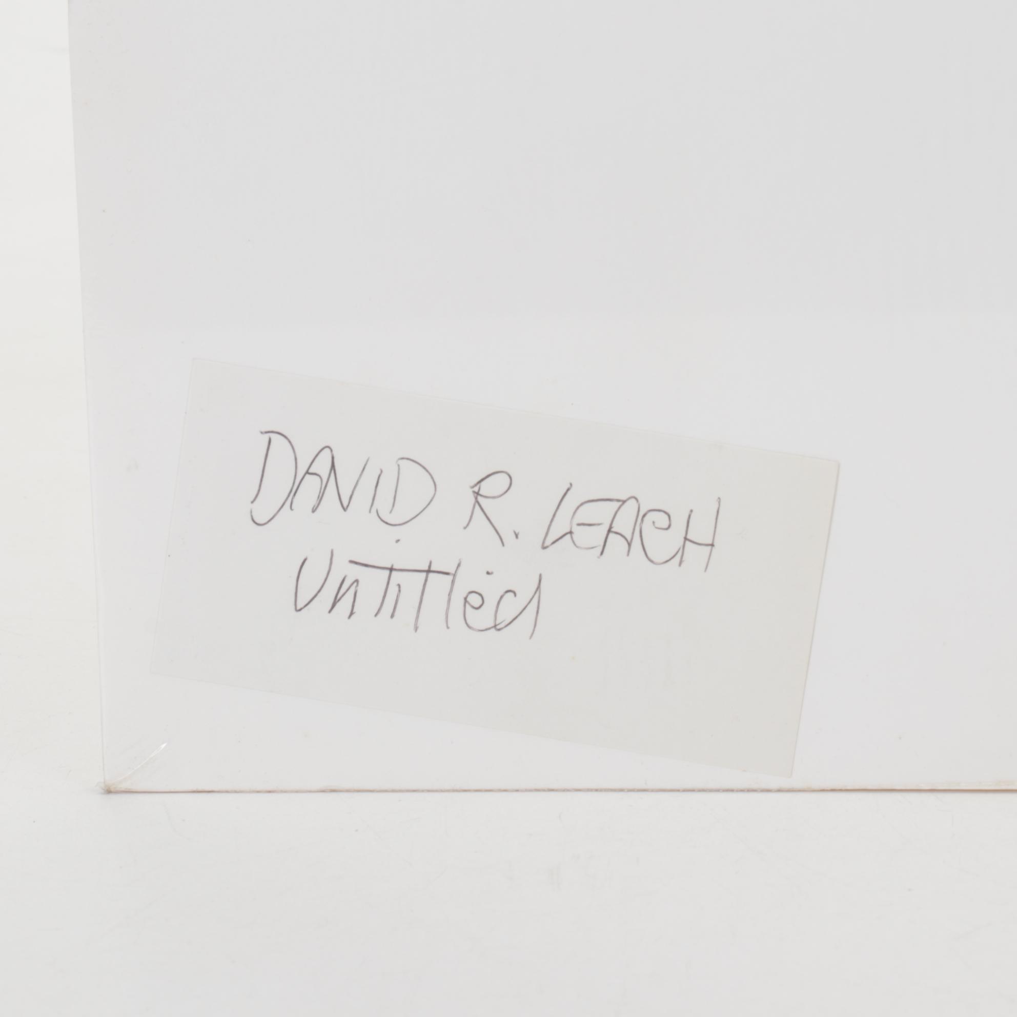 David R. Leach Charcoal and Colored Pencil Drawing "Untitled," Late 20th Century