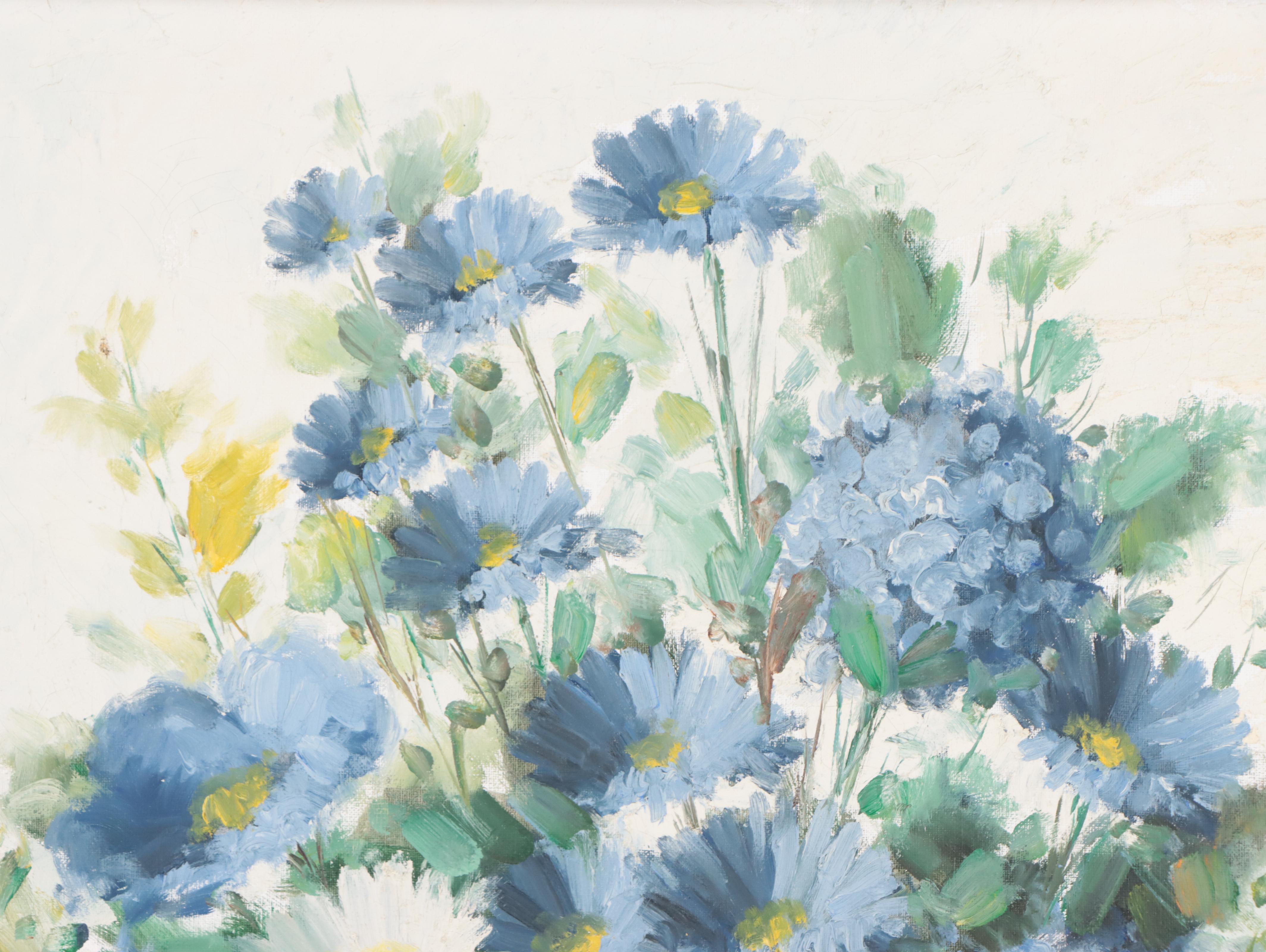 L. Cuevas Floral Still Life Oil Painting