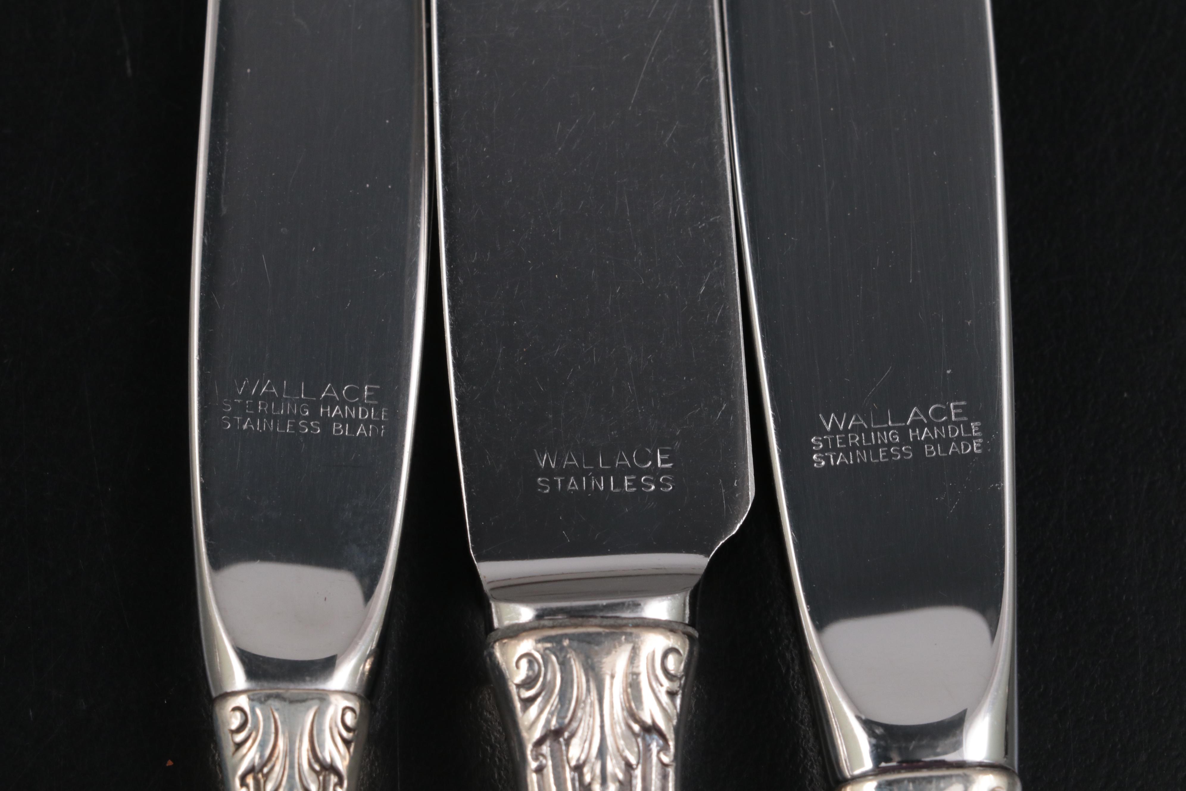 Wallace "Rose Point" Sterling Silver Flatware and Serving Utensils