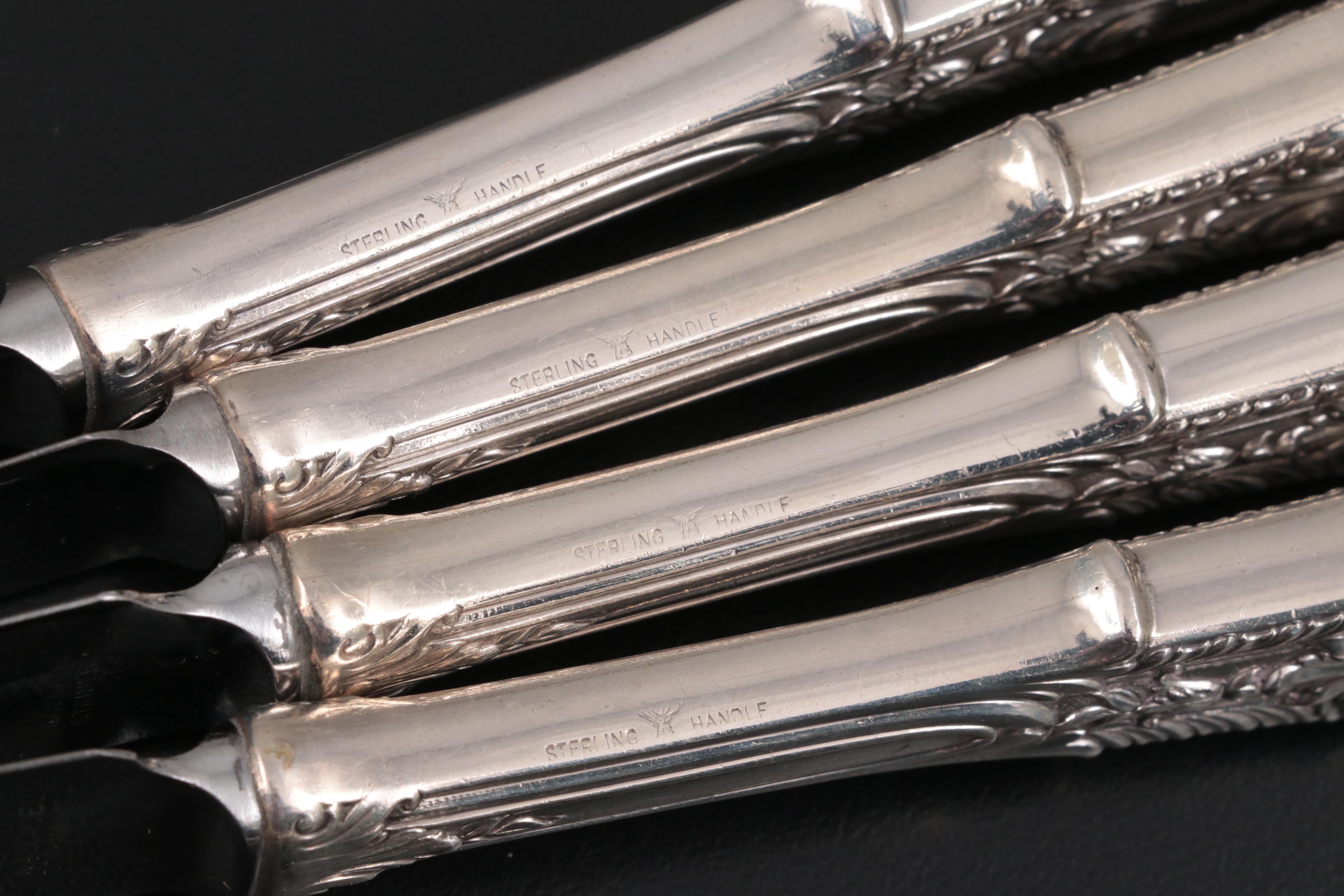 Wallace "Rose Point" Sterling Silver Flatware and Serving Utensils