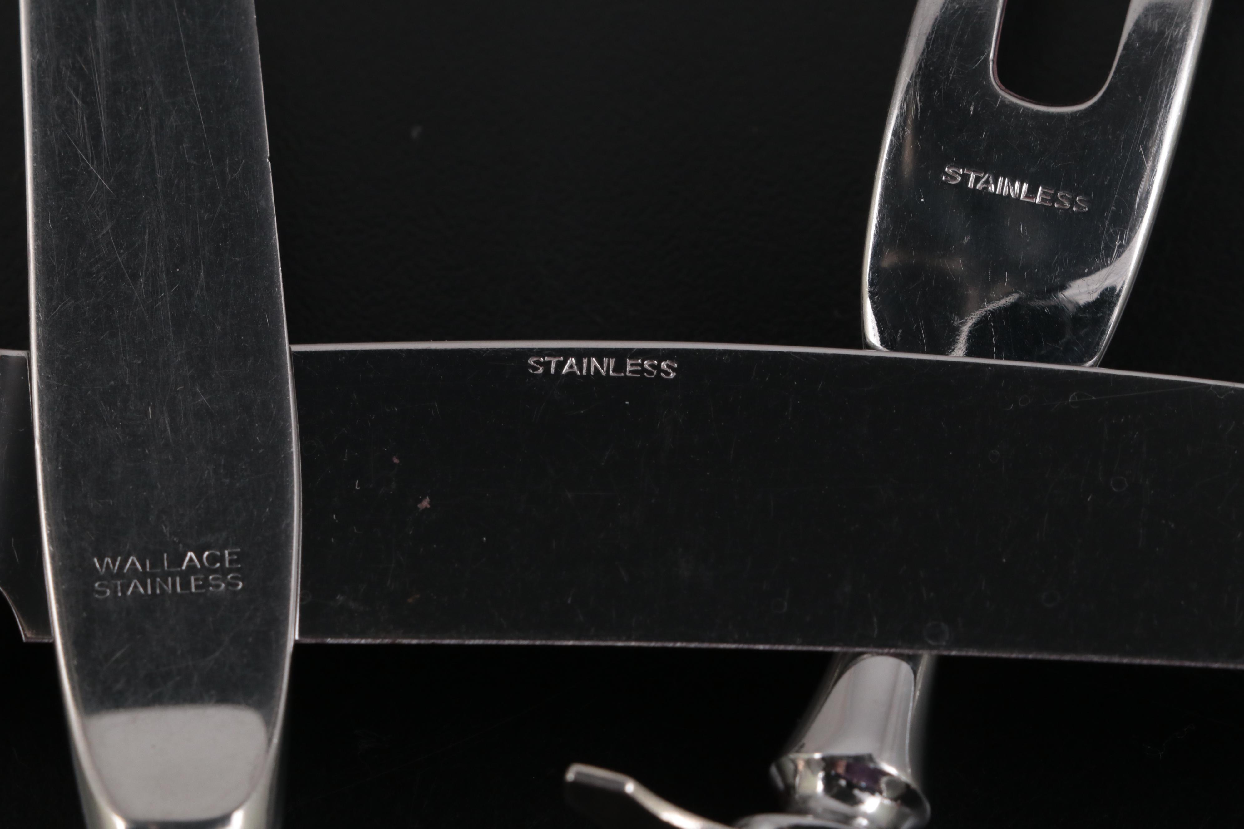 Wallace "Rose Point" Sterling Silver Flatware and Serving Utensils