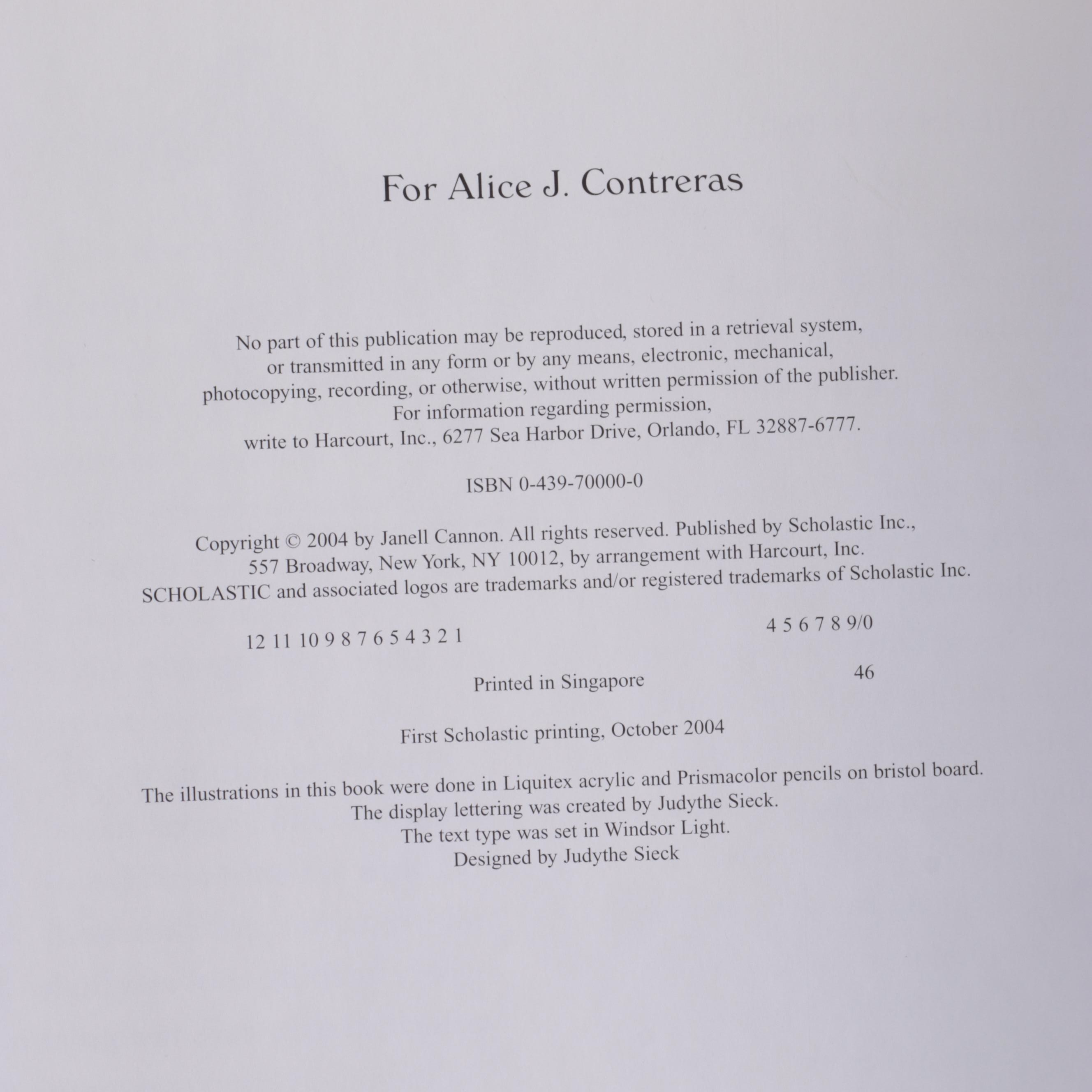 First Edition "Pinduli" by Janell Cannon and More Books