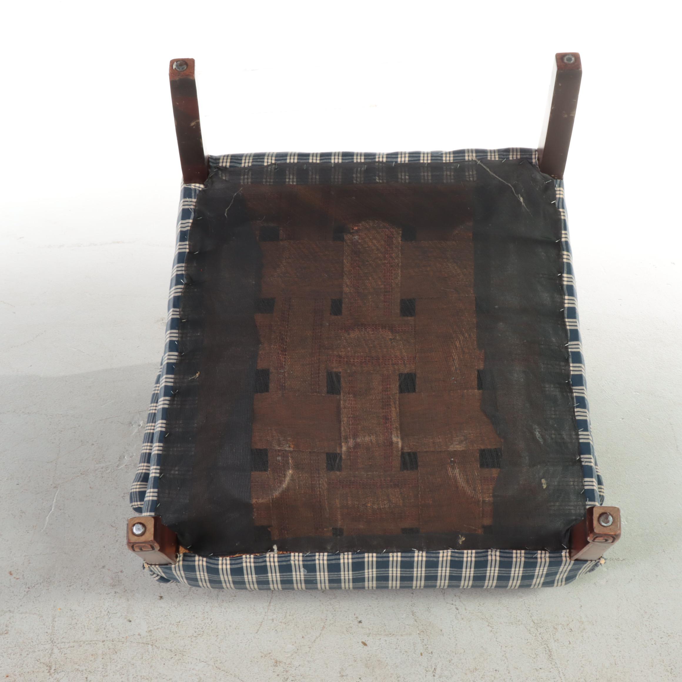 Franklin Furniture Co. Chippendale Style Custom-Upholstered Wingback Armchair