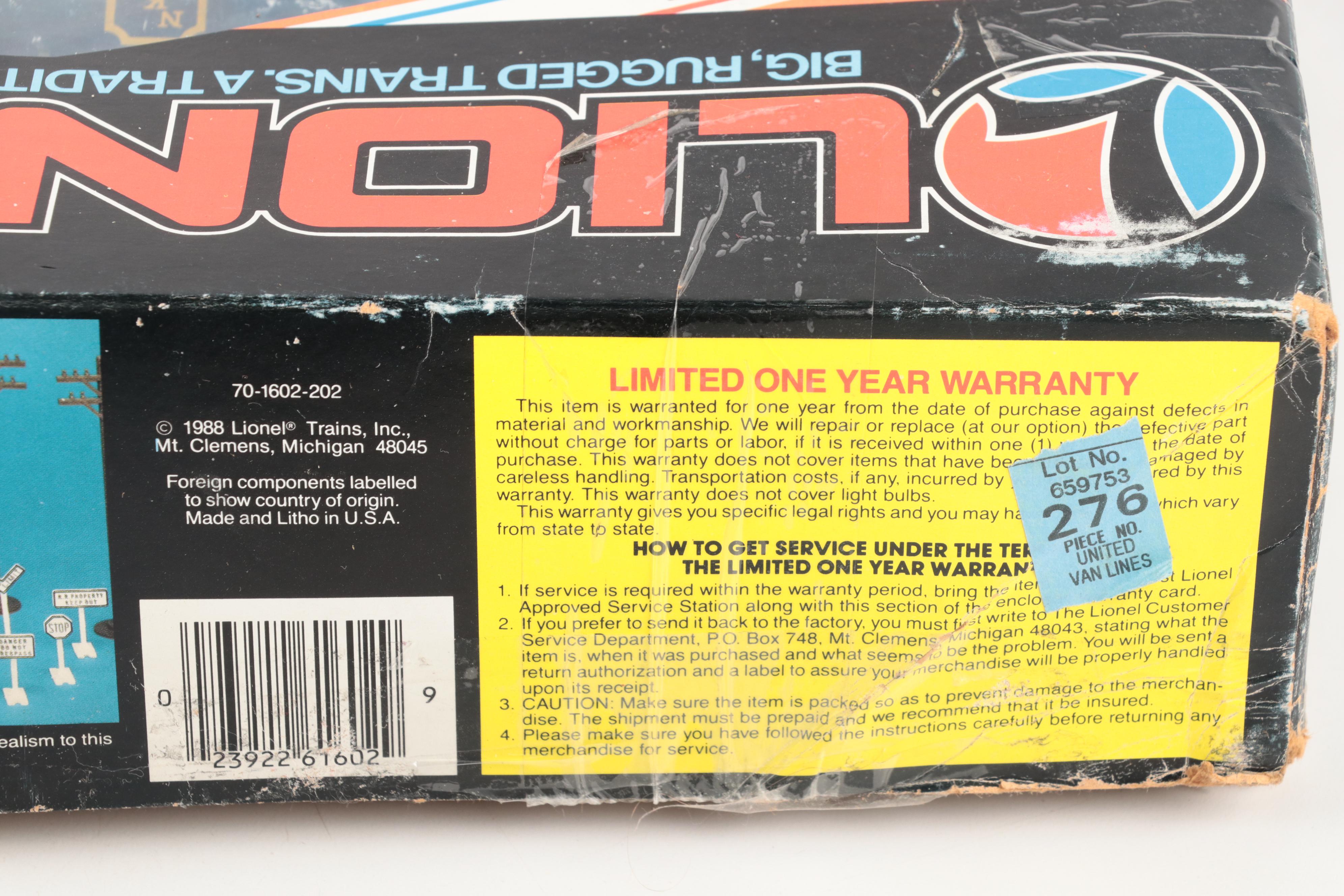 Lionel Nickel Plate Special Model Train Set