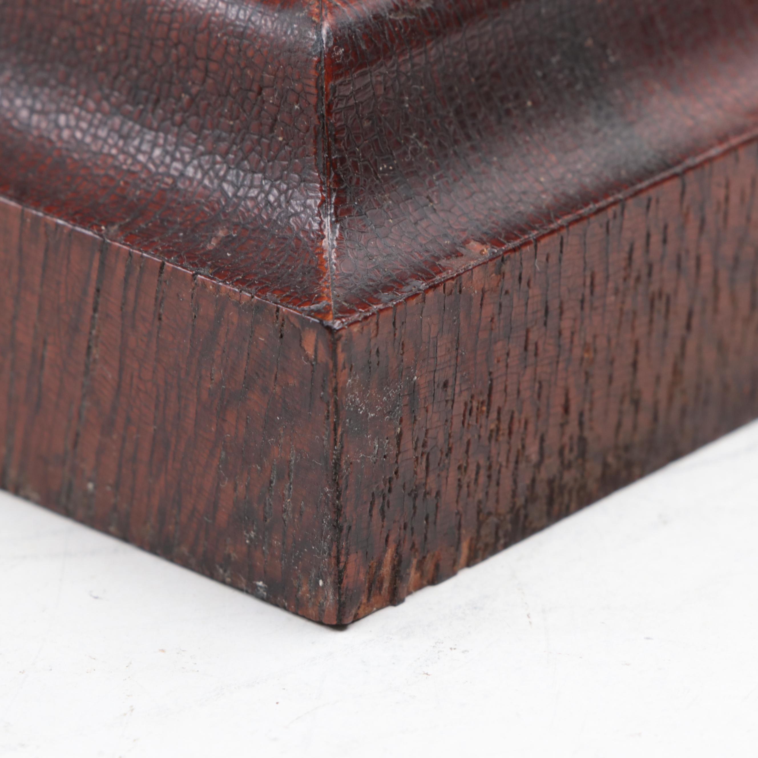 Waterbury Clock Company Wooden Reverse Painted Mantel Clock, Late 19th Century