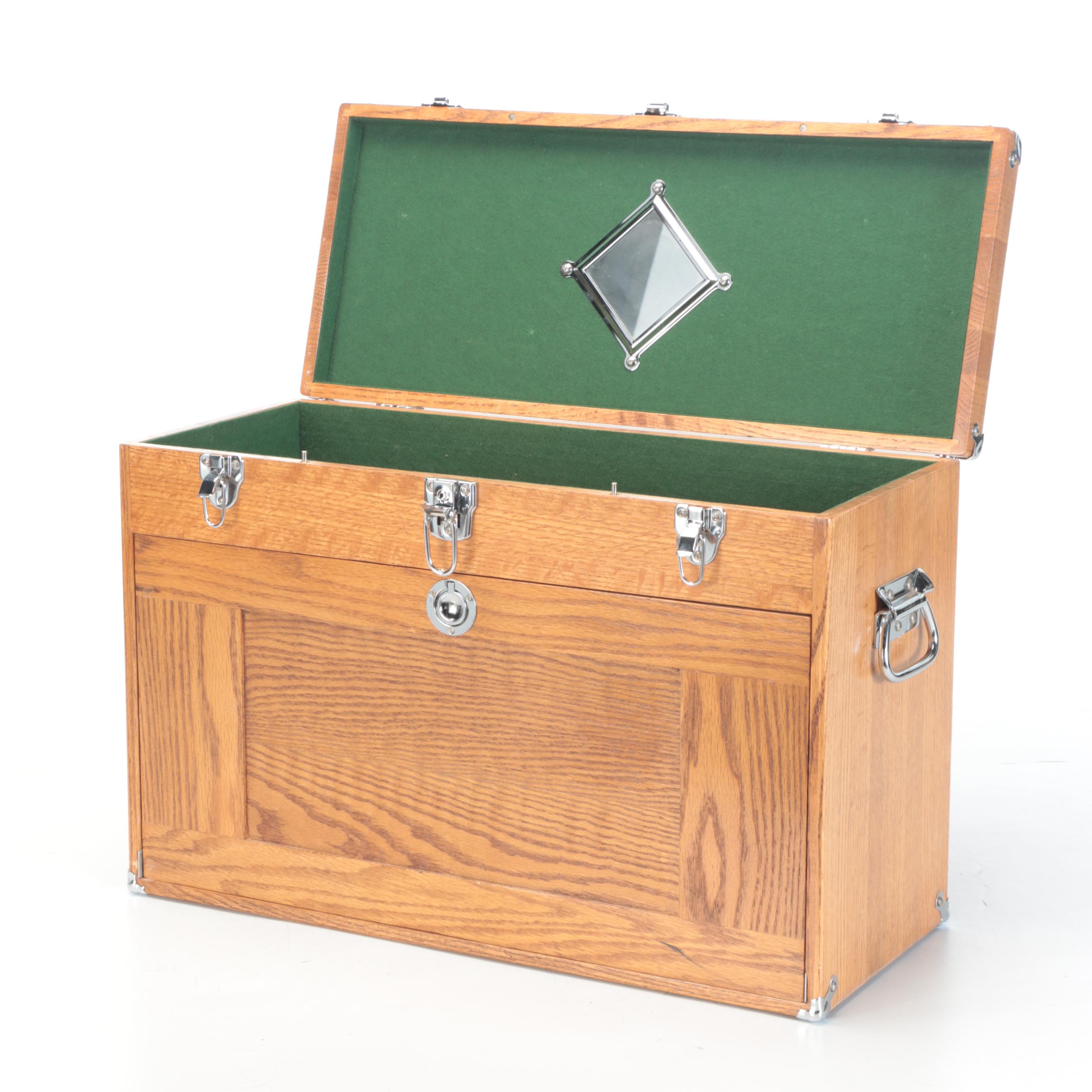 Oak Wood Machinists Tool Chest and Other Tool Box