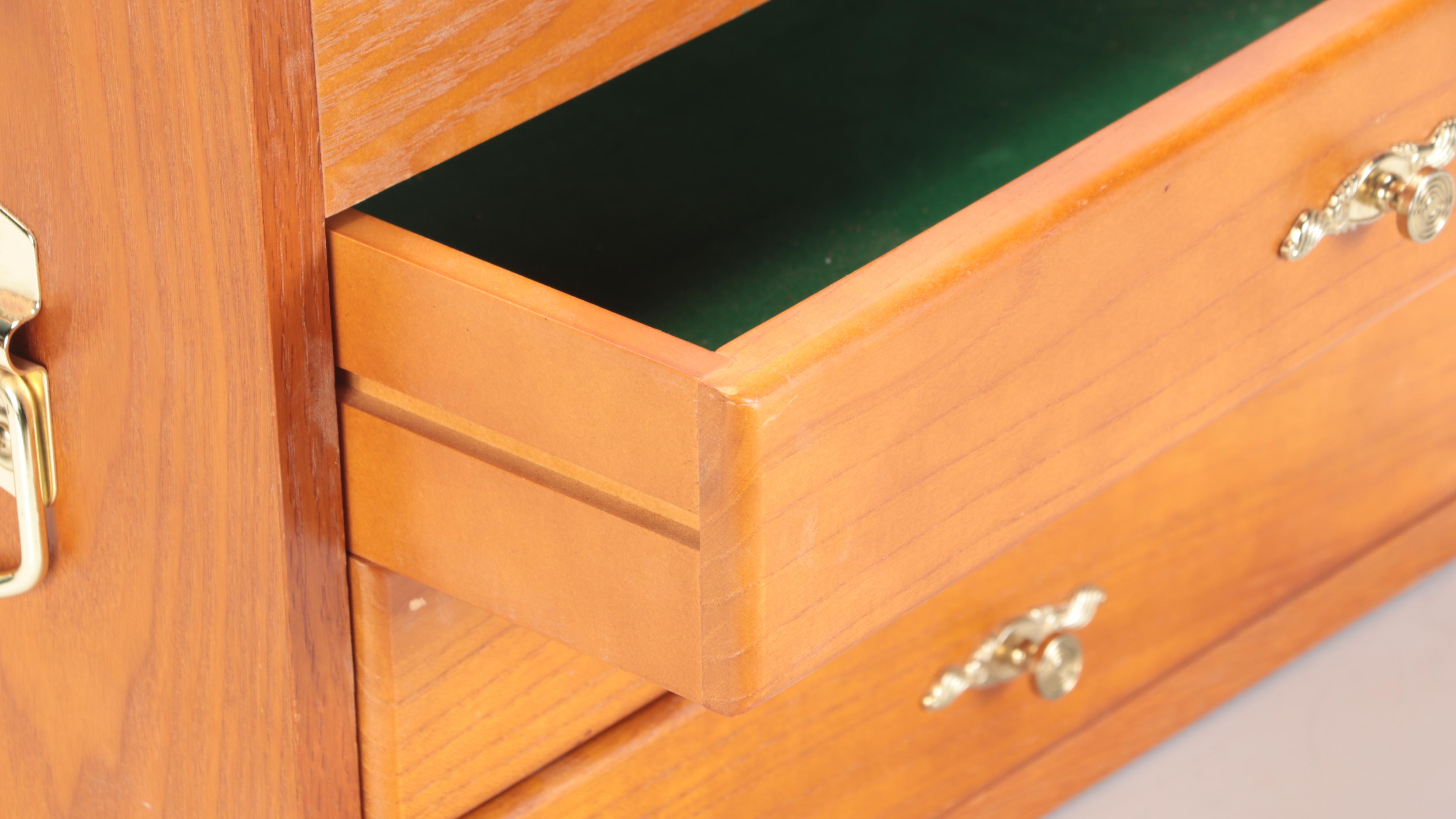 Oak Wood Machinists Tool Chest and Other Tool Box