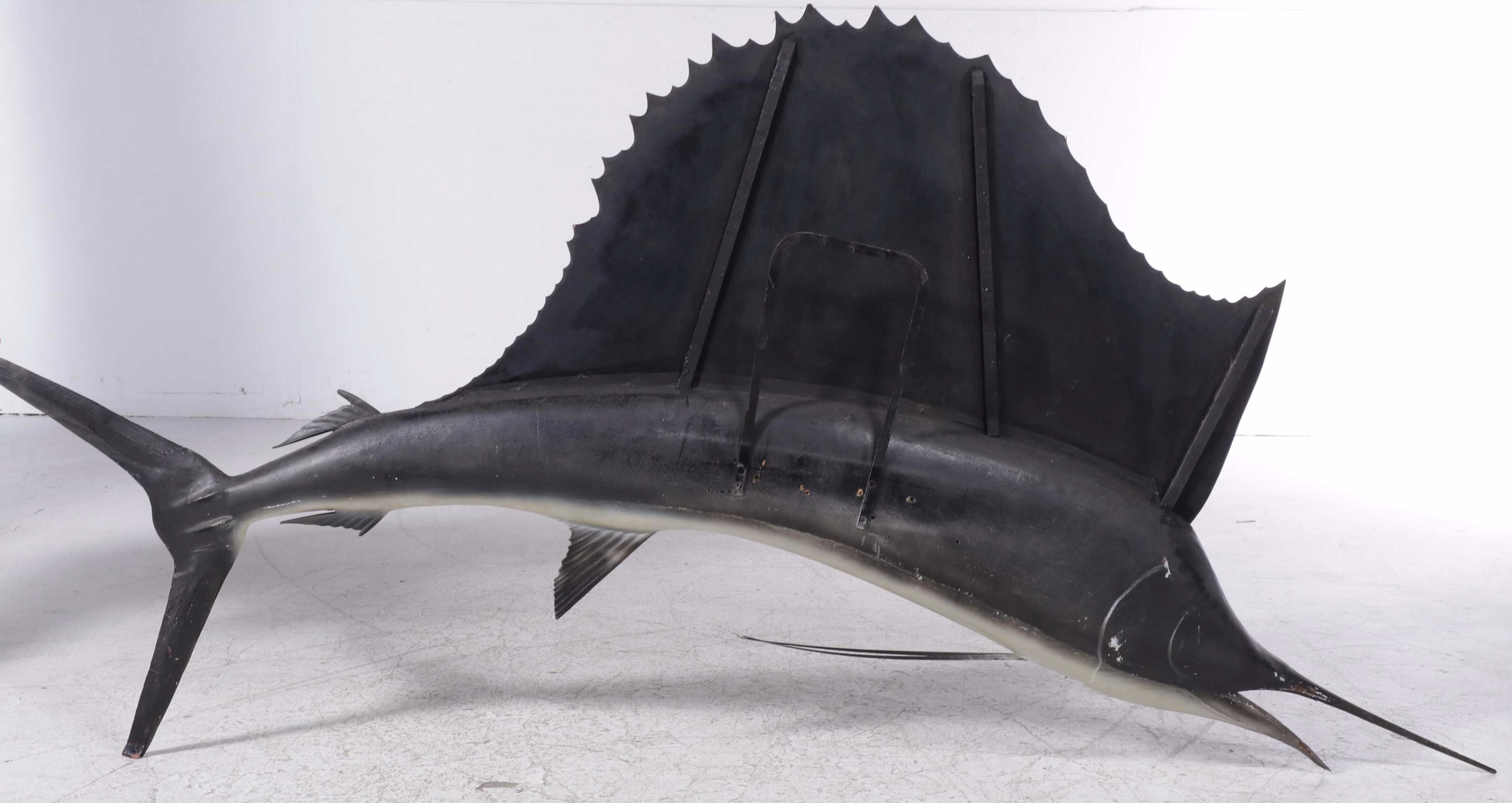 Taxidermy Sailfish Fiberglass Replica Wall Mount