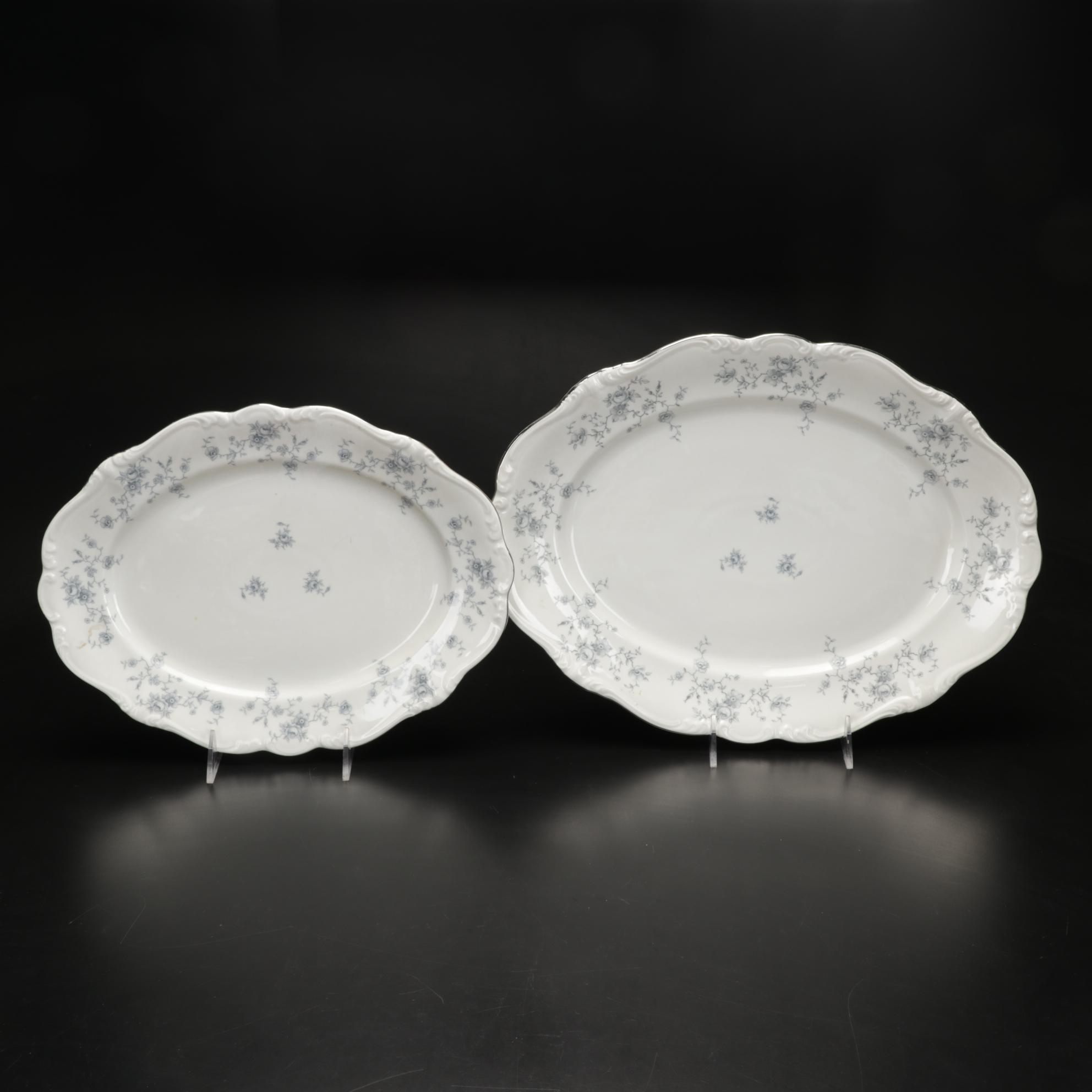 Johann Haviland Bavaria Germany 99-Piece Blue Garland China Set