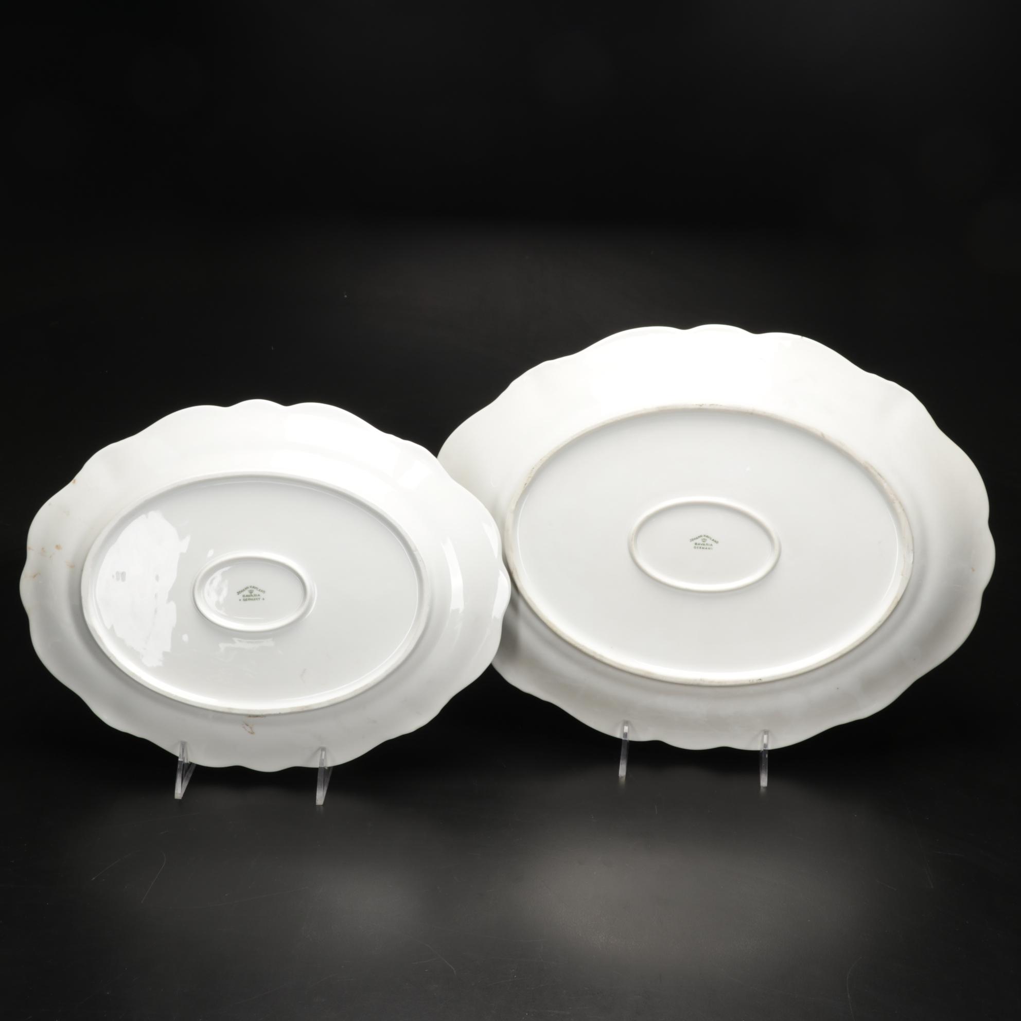 Johann Haviland Bavaria Germany 99-Piece Blue Garland China Set