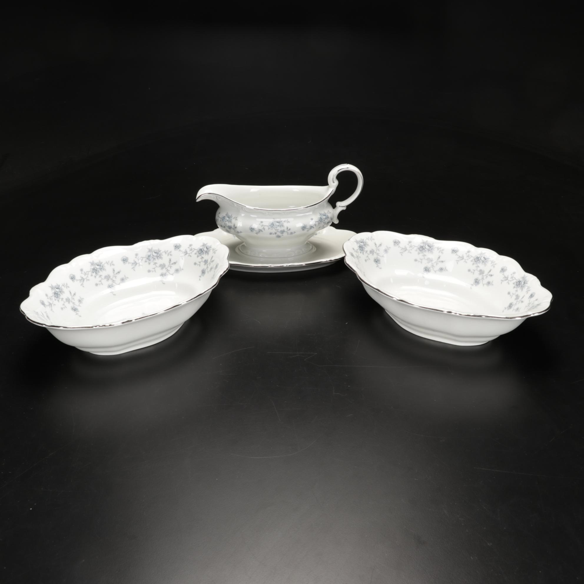 Johann Haviland Bavaria Germany 99-Piece Blue Garland China Set