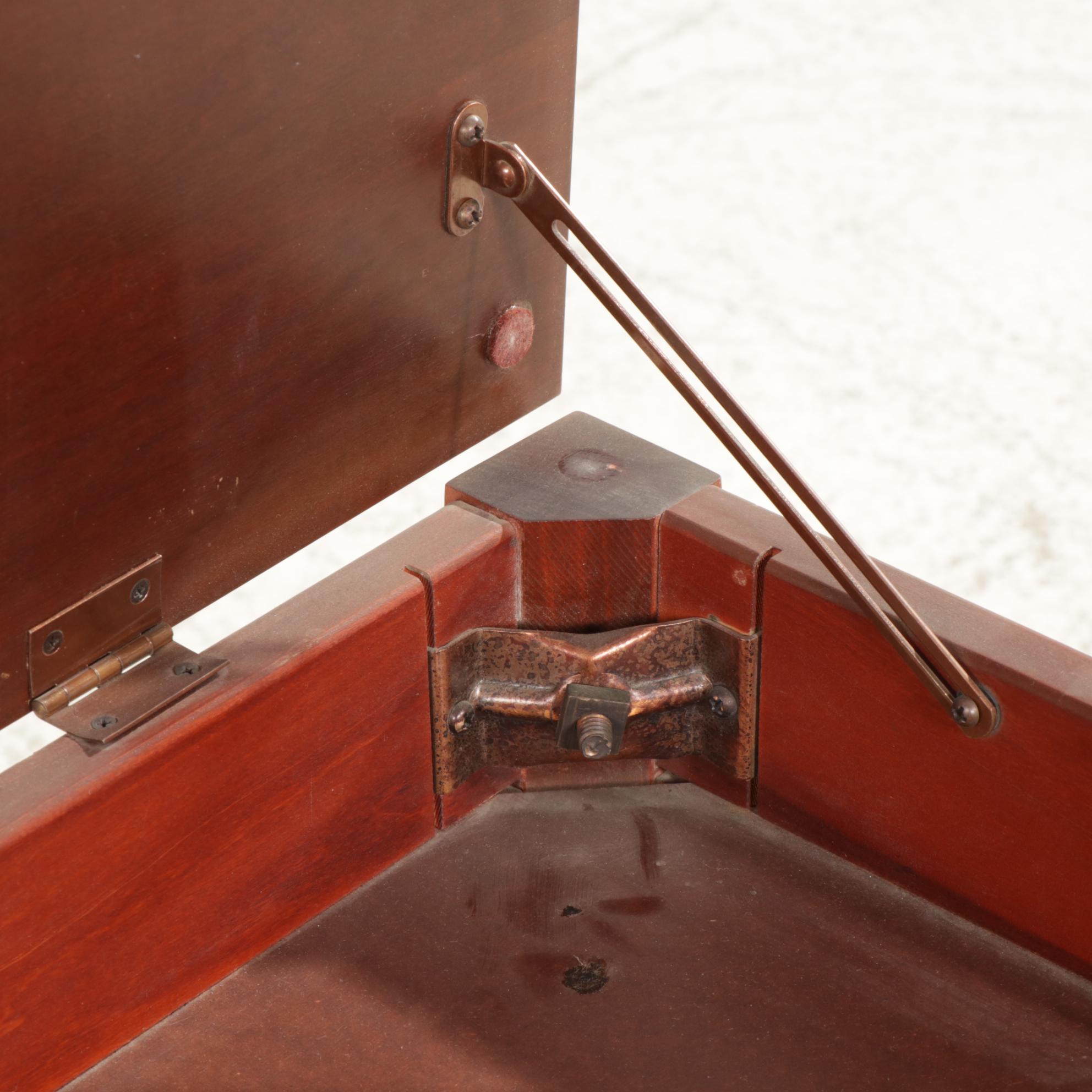 Wooden Hinged-Top Bench