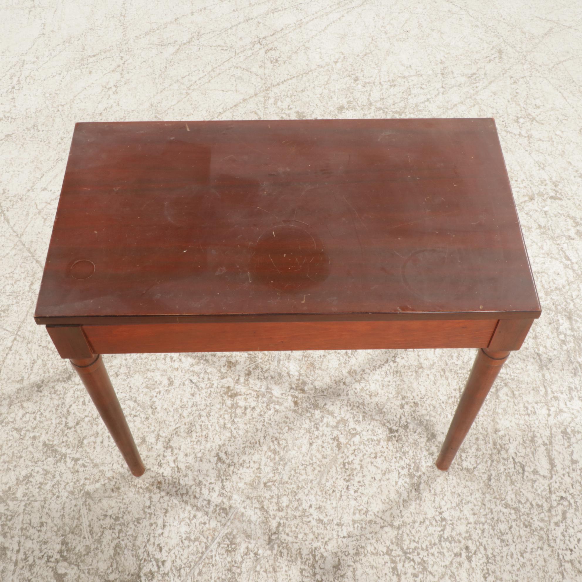 Wooden Hinged-Top Bench