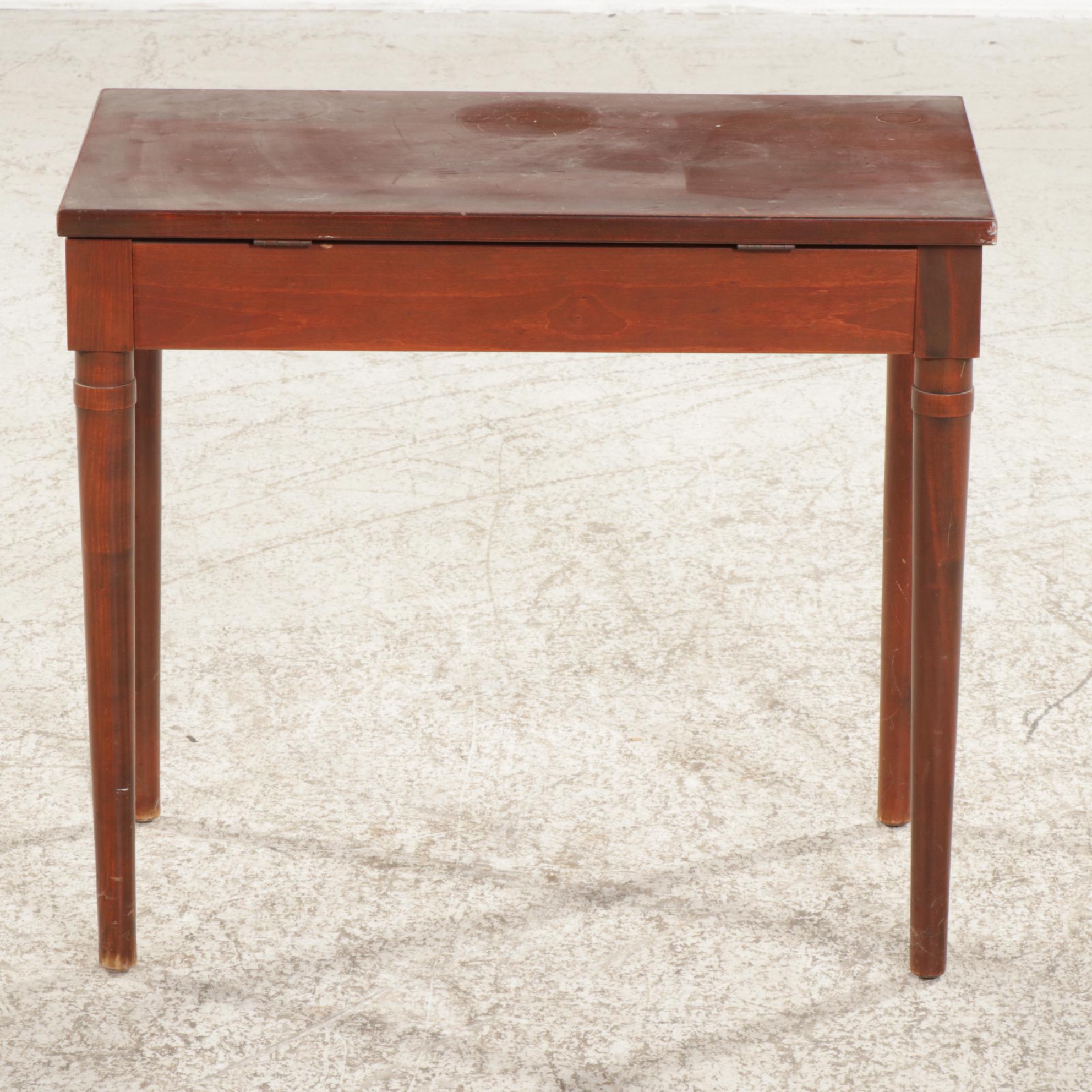 Wooden Hinged-Top Bench