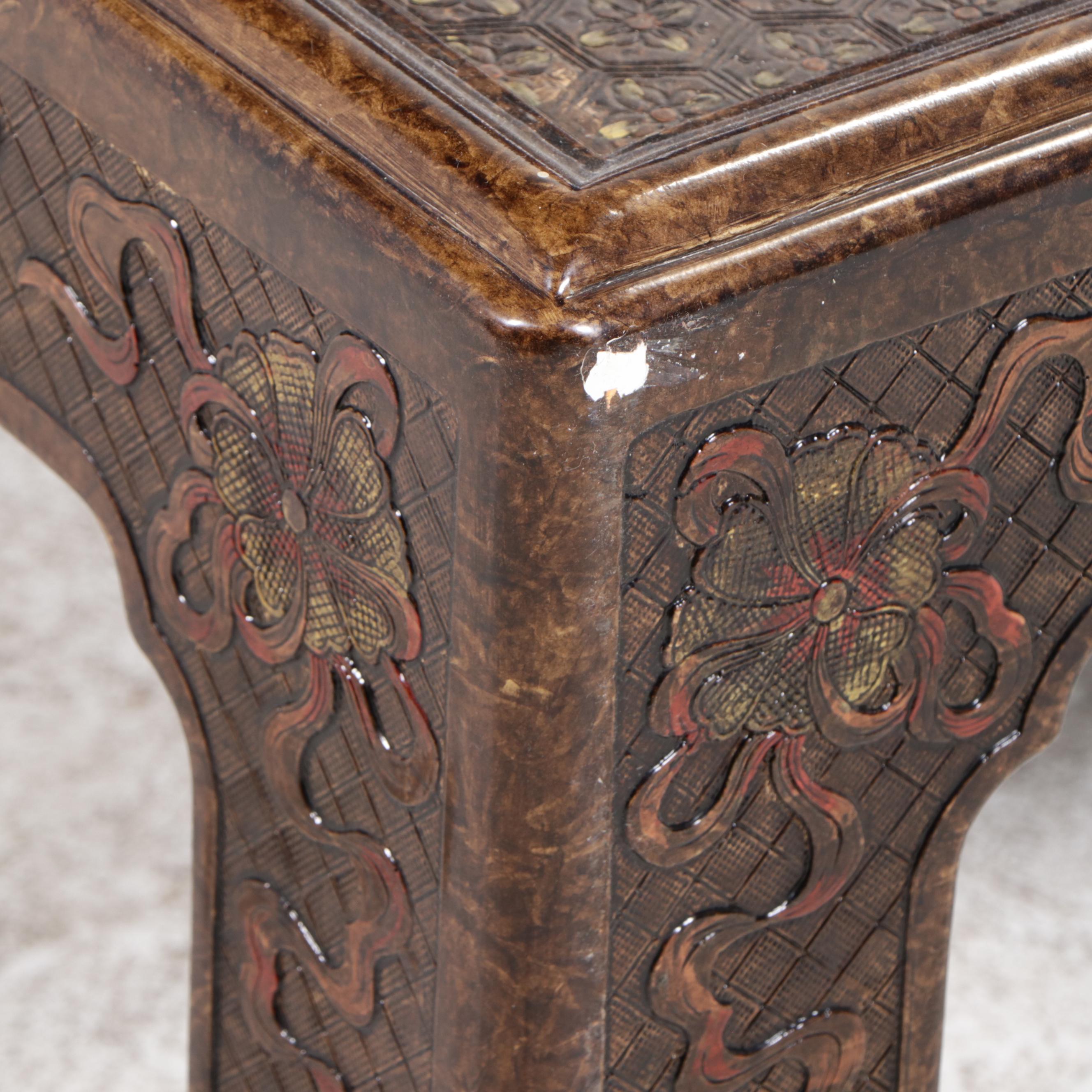 Mario Buatta for John Widdicomb Chinoiserie Coffee Table, 1970s