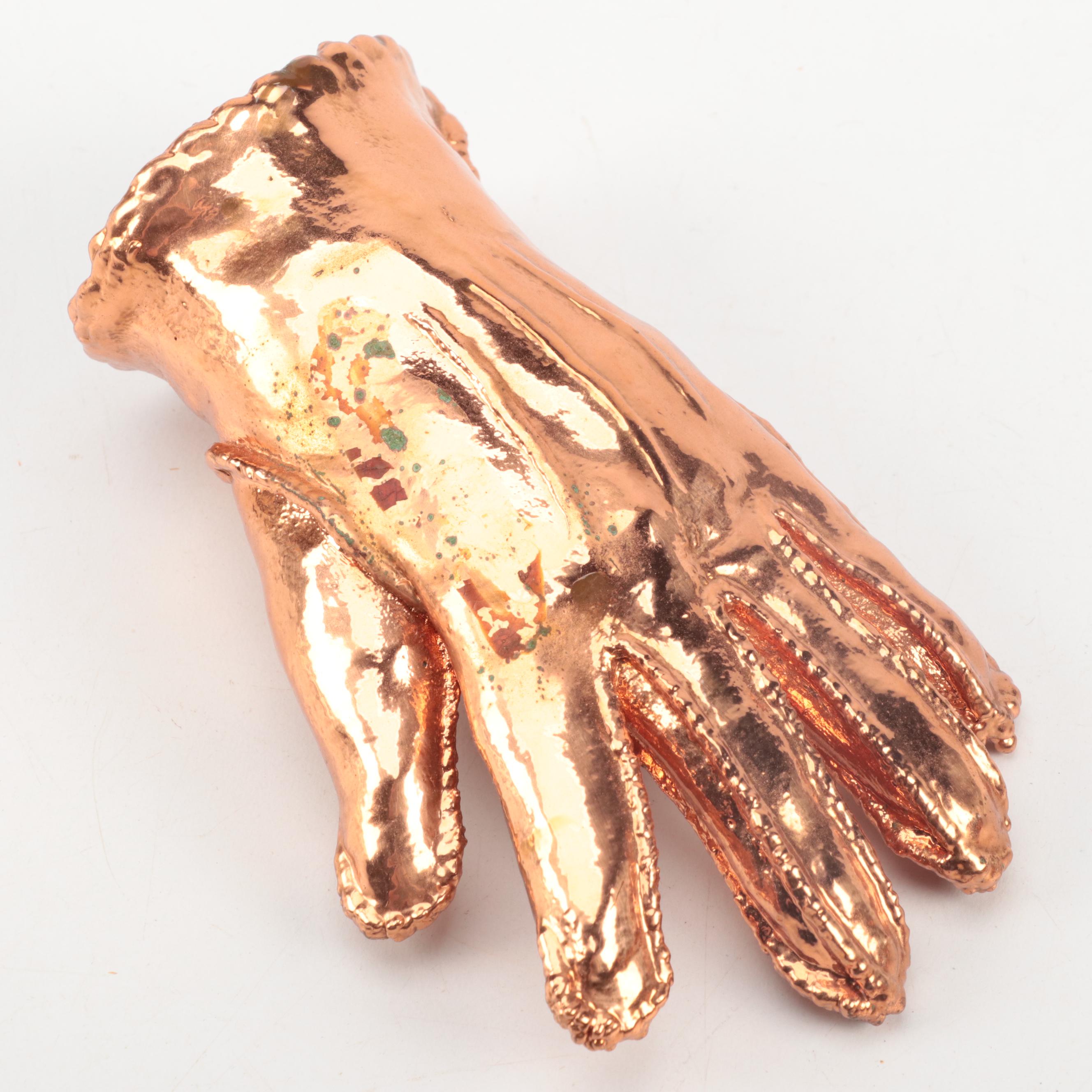 Bronzed Infant Shoes and Glove Collection