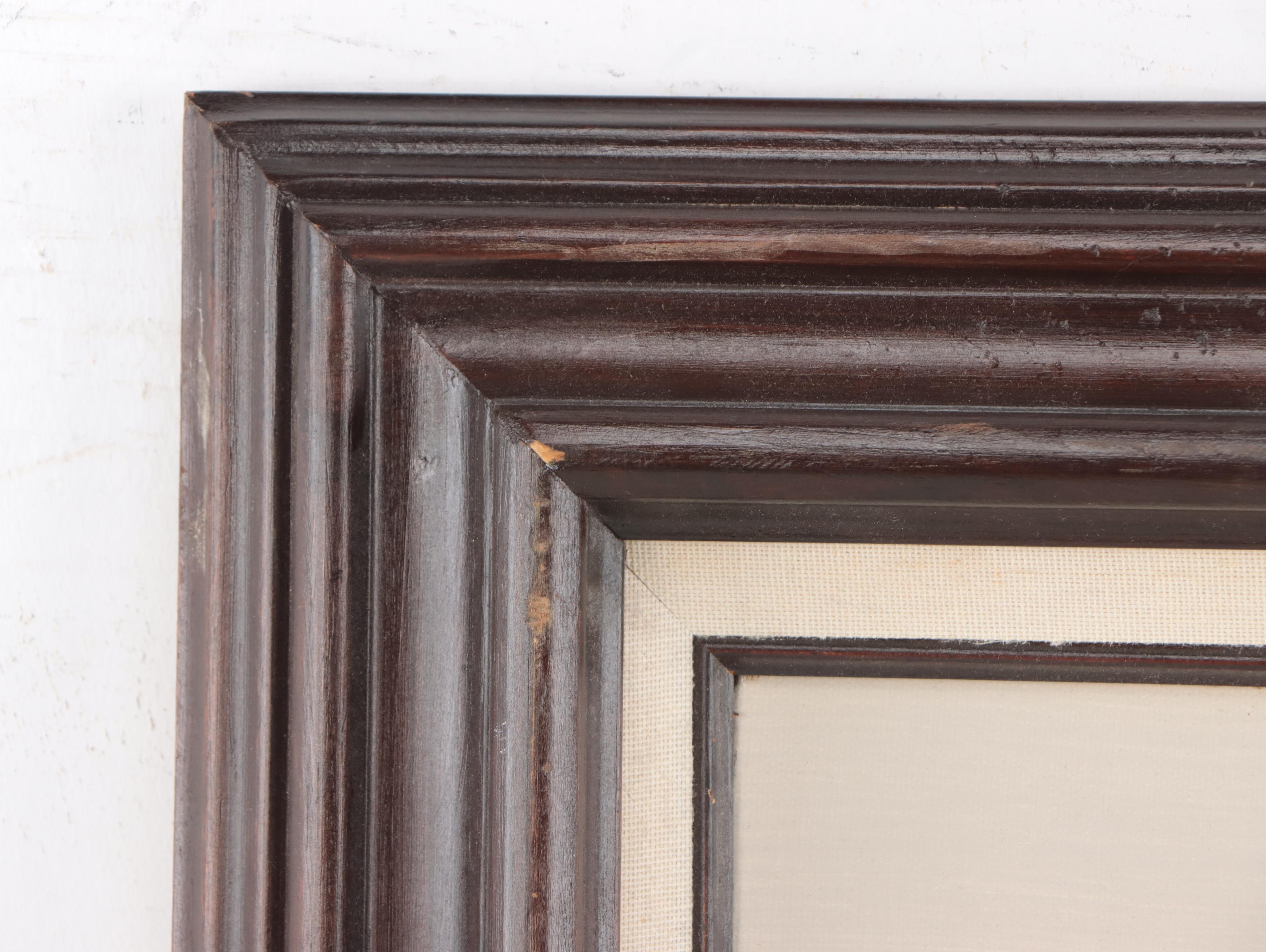 Oil Painting of Boat in Harbor Scene