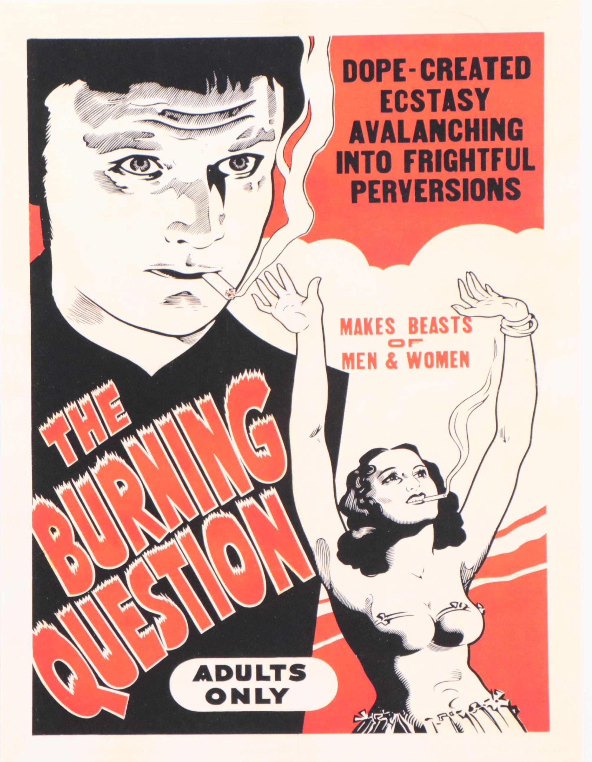 Offset Lithograph Marijuana Propaganda Poster, 21st Century