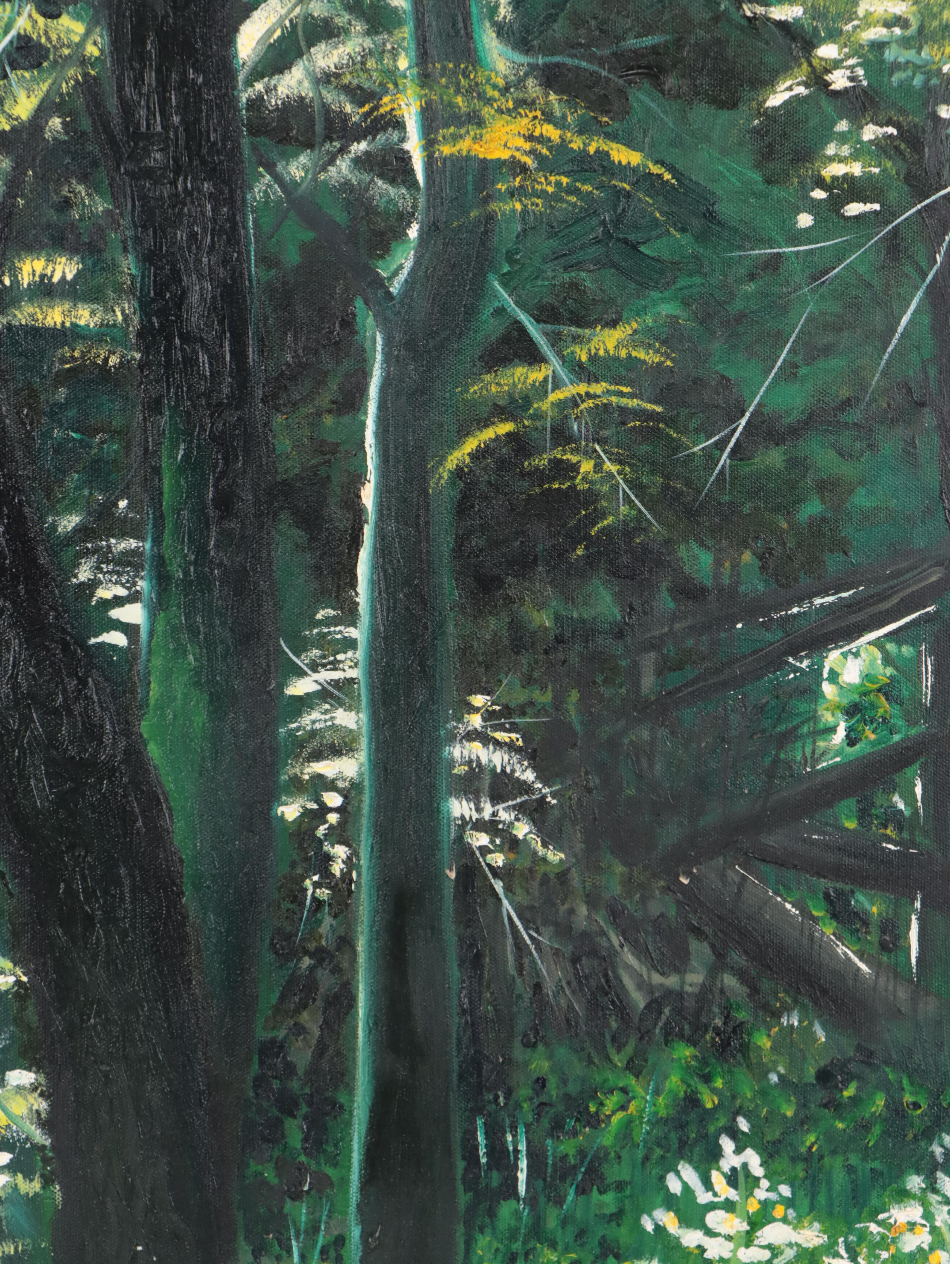 Oil Painting of Forest Landscape, 2001