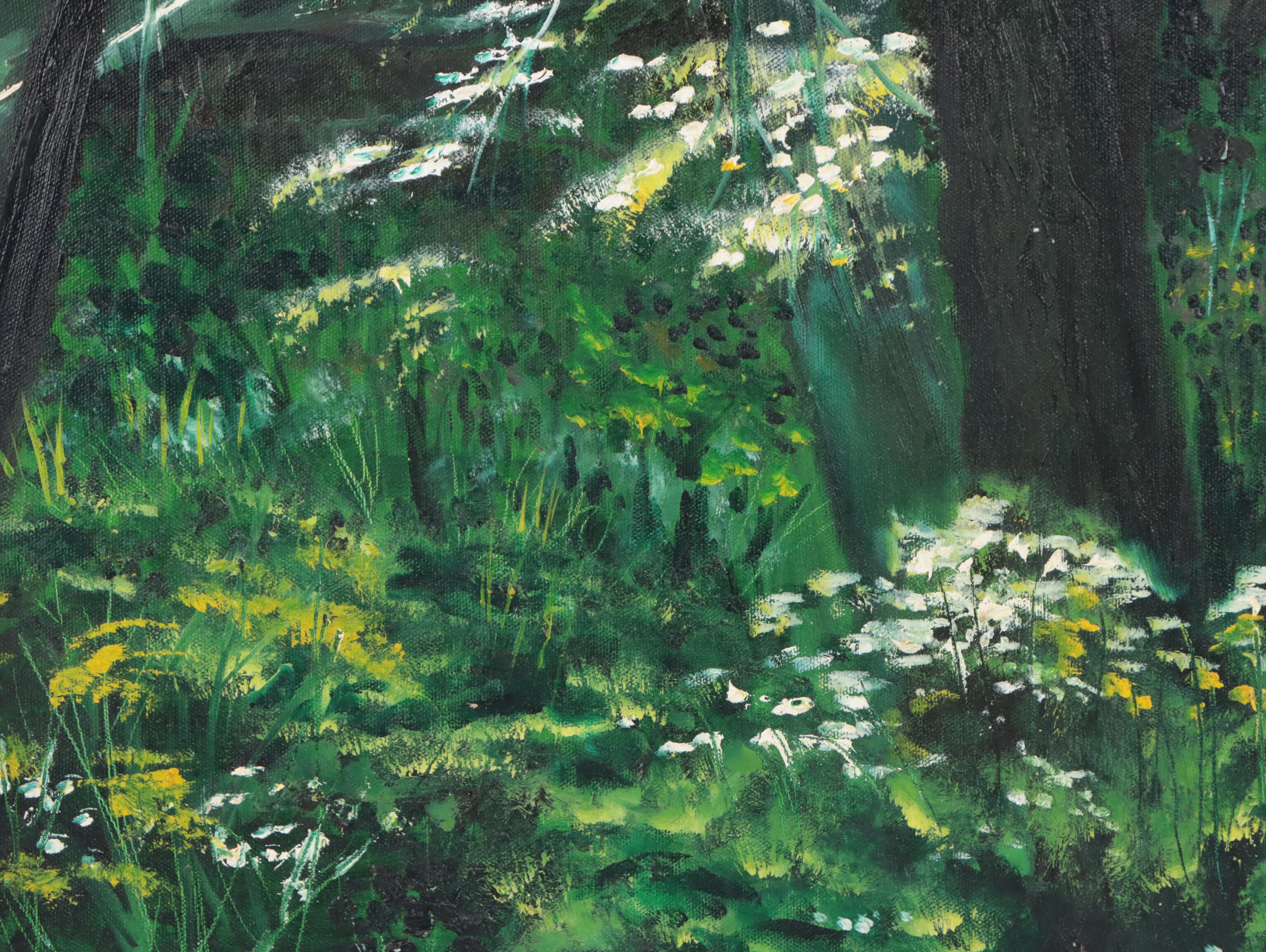Oil Painting of Forest Landscape, 2001