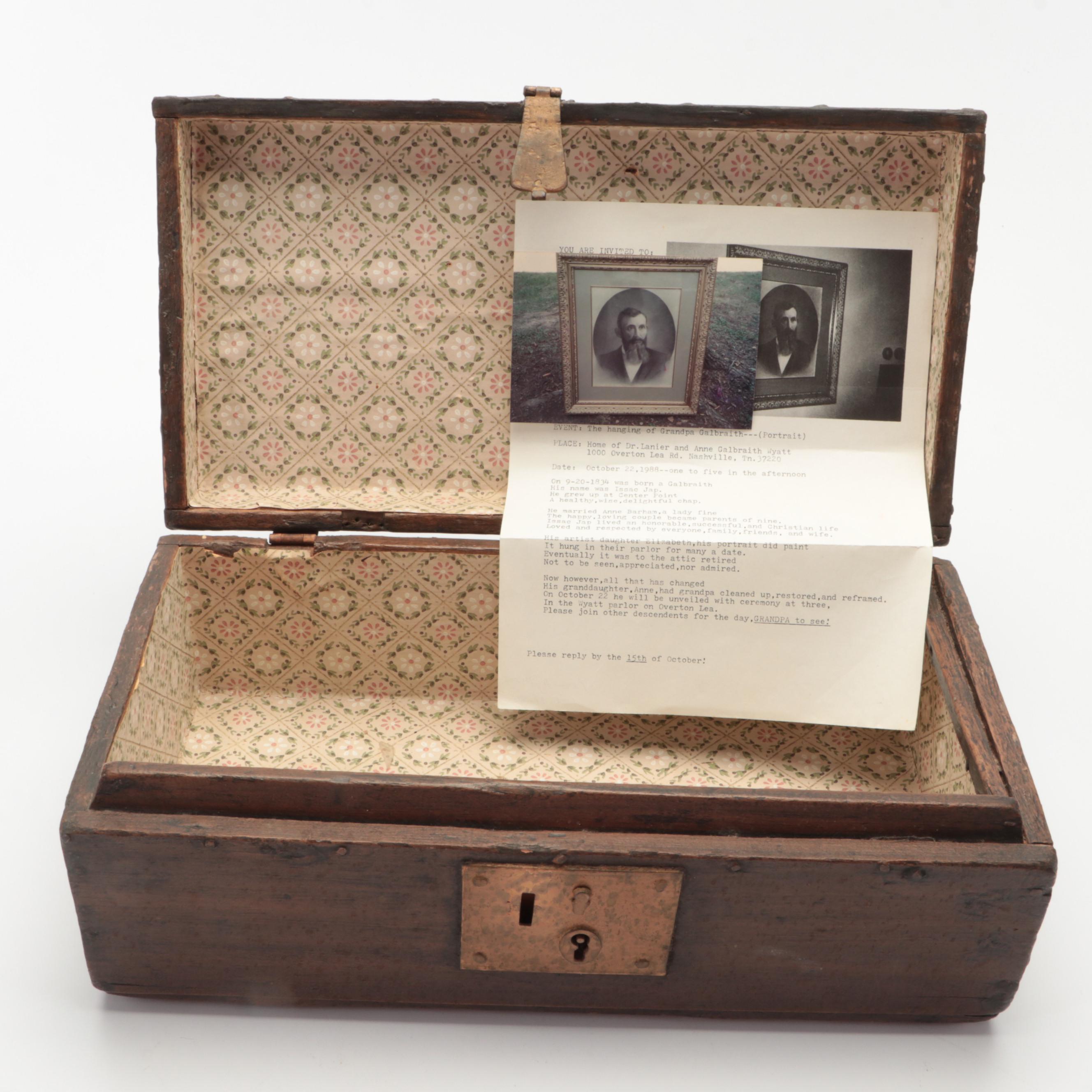 Antique Family Album of Albumen Prints, Watercolor Paint Set, and More