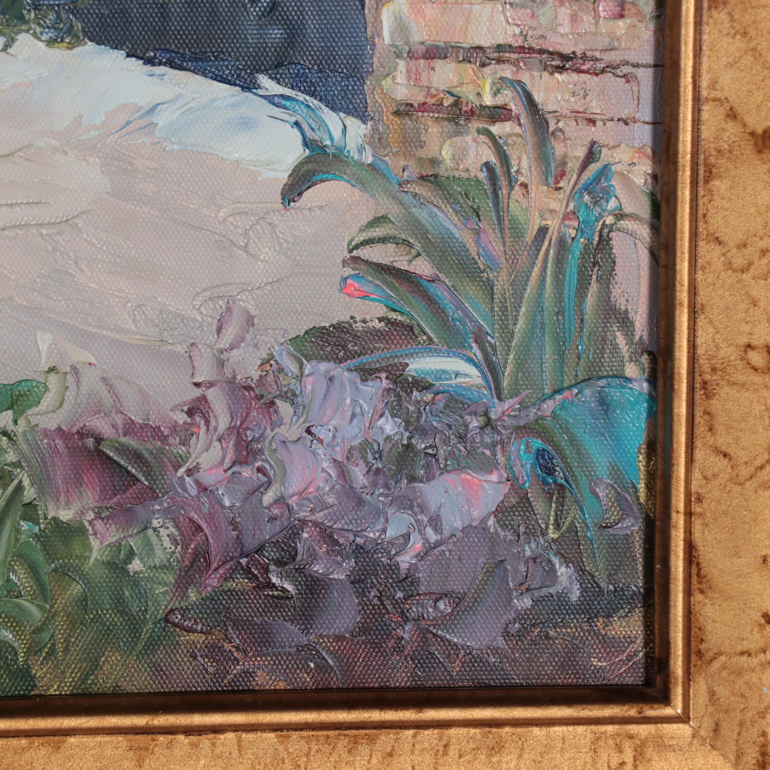 Mediterranean Seascape Oil Painting, 21st Century