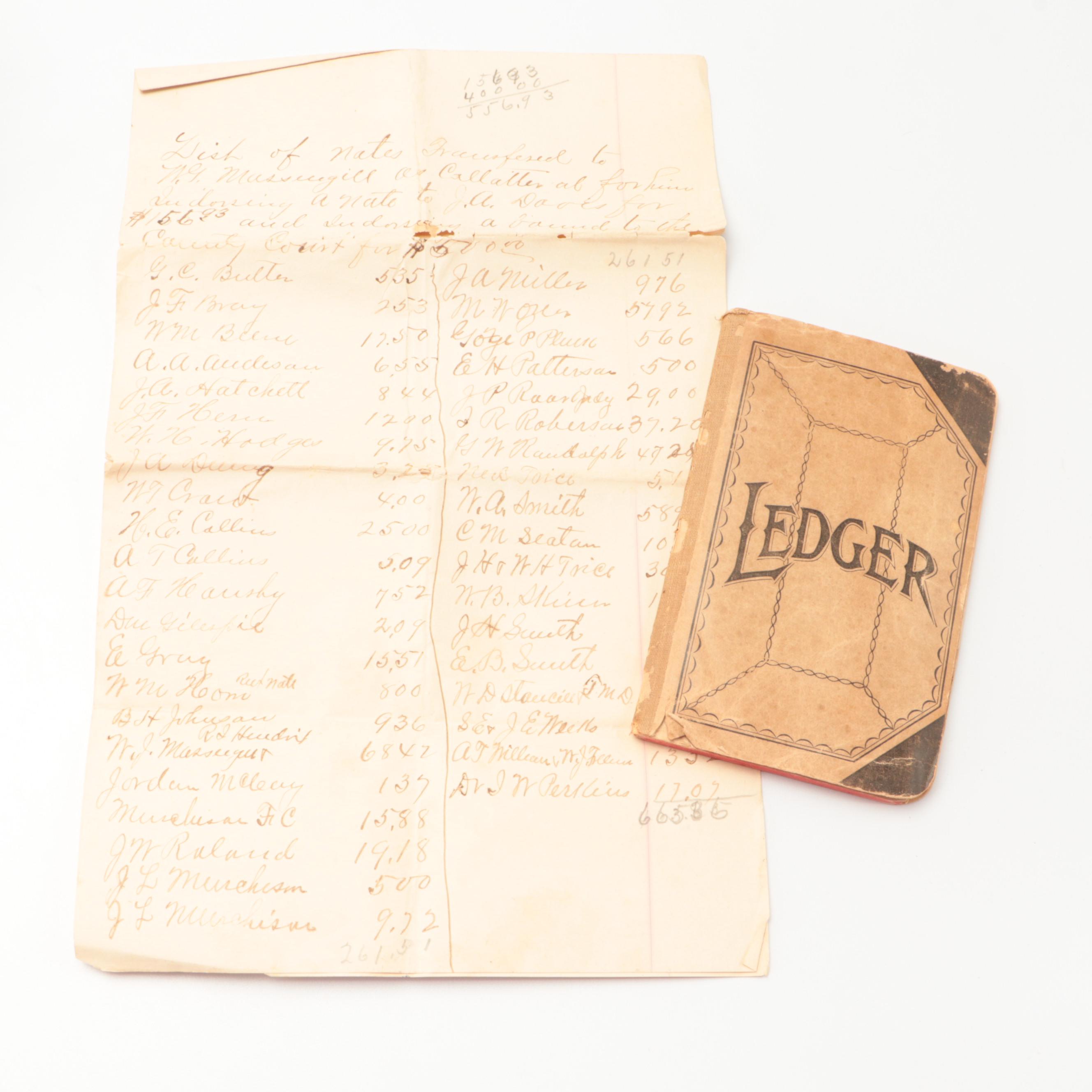 Antique Family Album of Albumen Prints, Watercolor Paint Set, and More