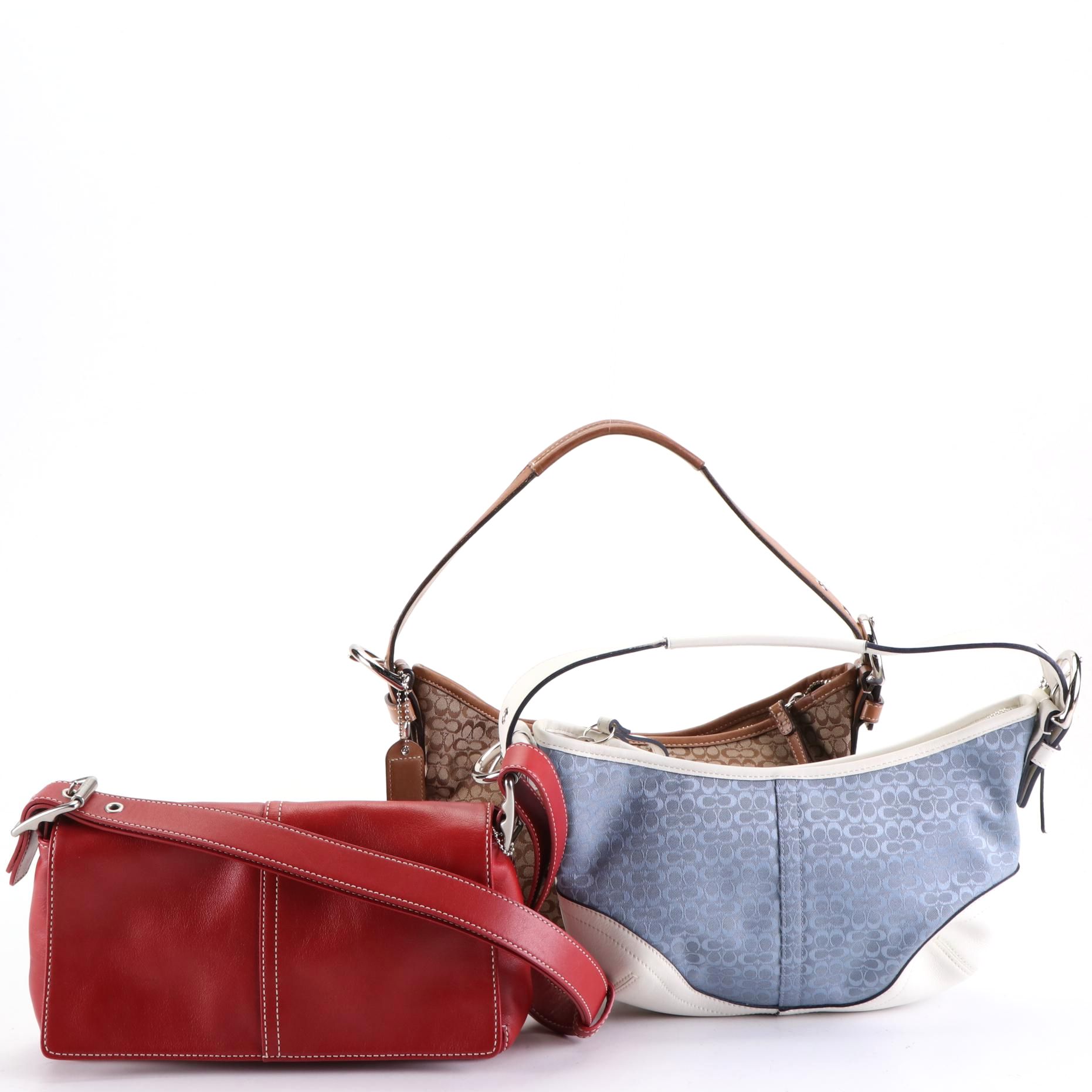 Coach Small Shoulder Bags in Canvas and Leather