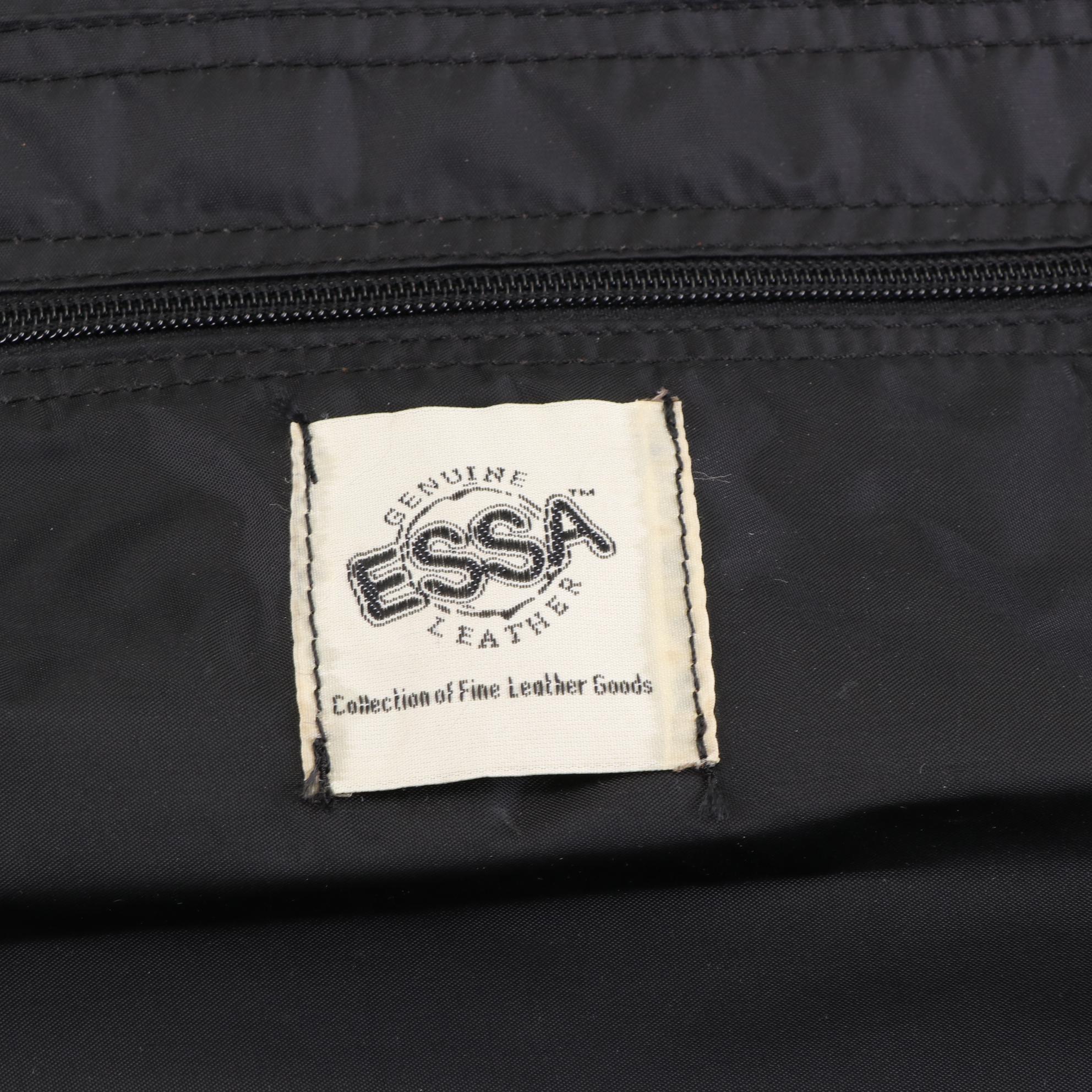 Avenues America Brown Leather Garment Bag with Crossbody Strap