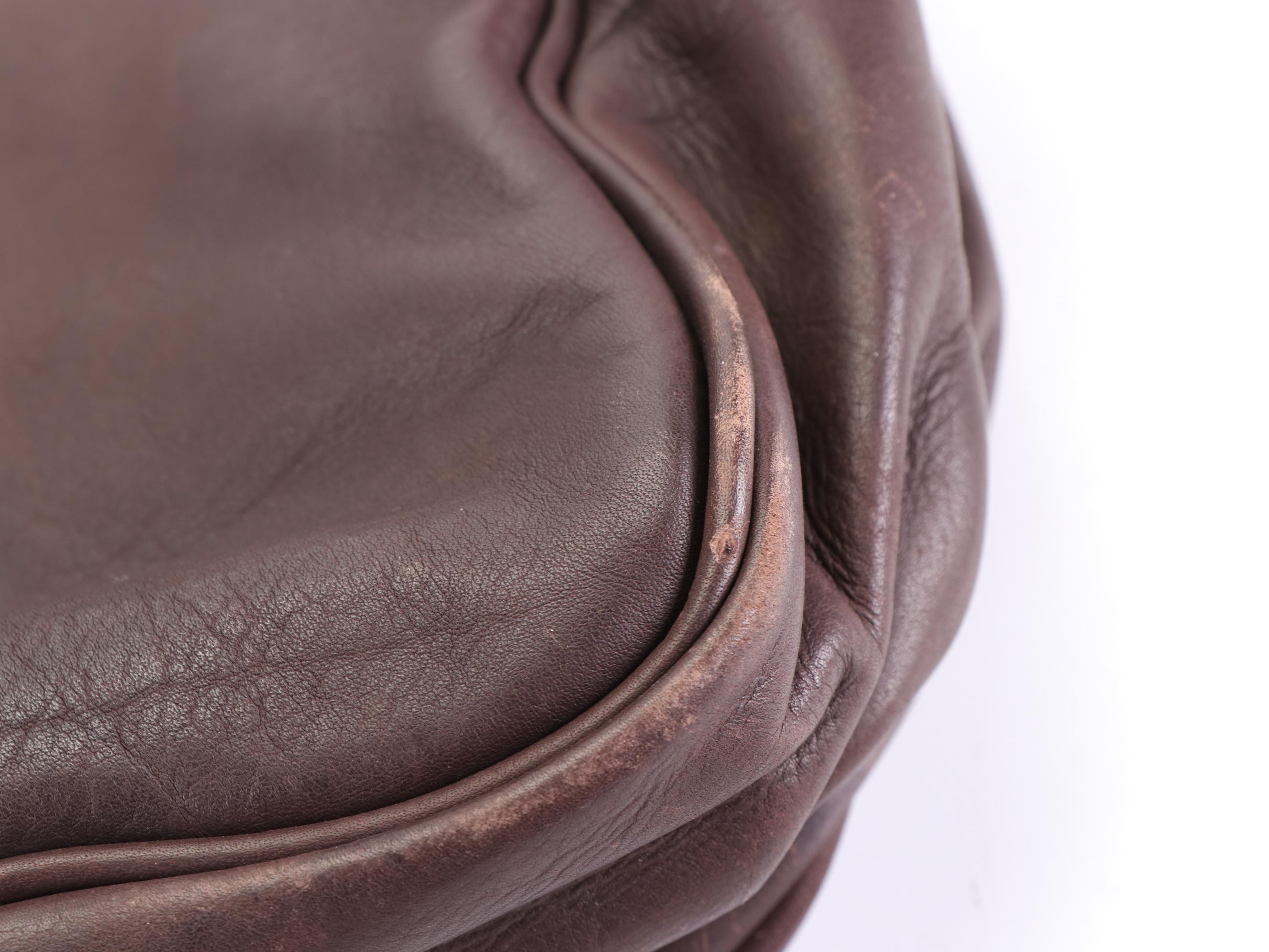 Avenues America Brown Leather Garment Bag with Crossbody Strap