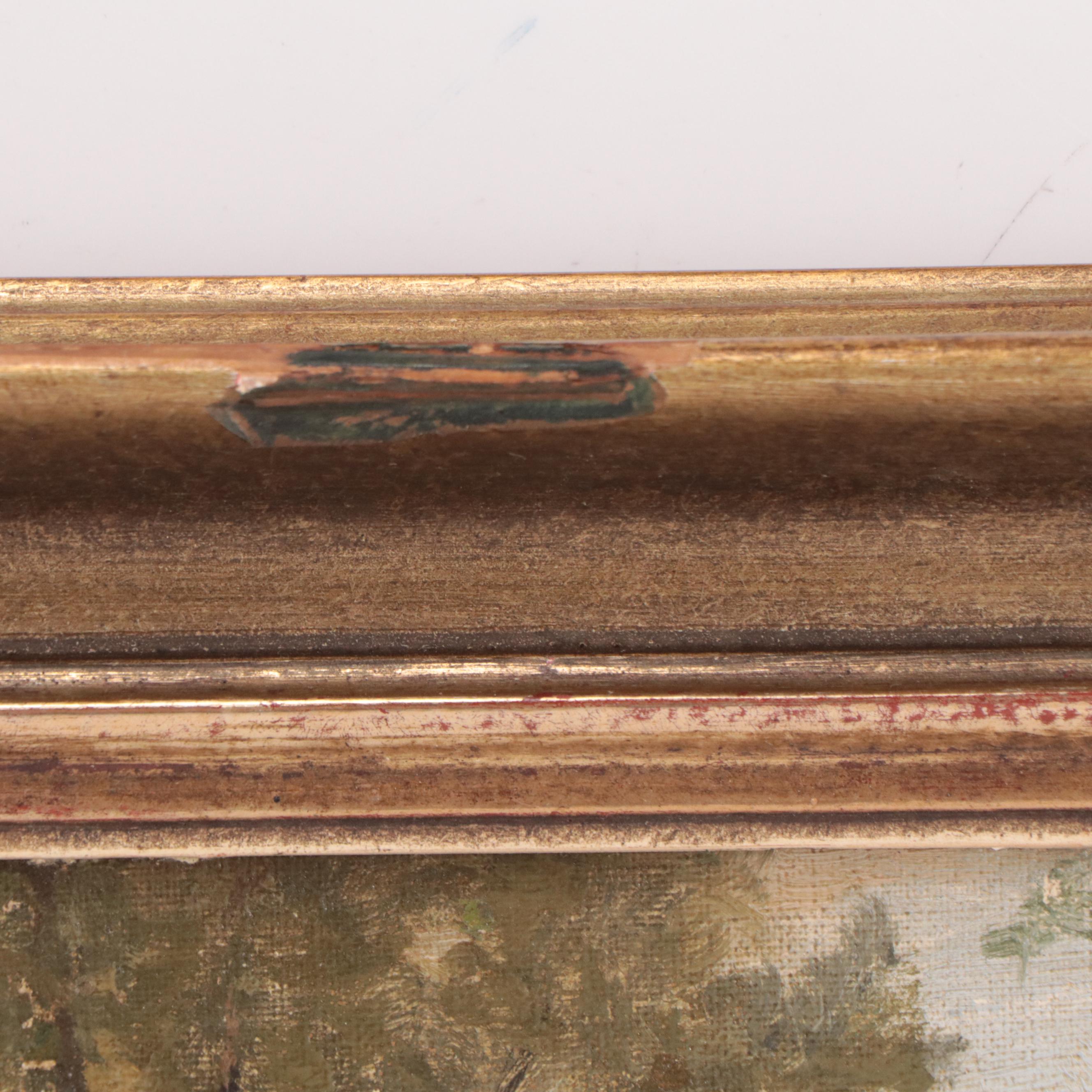 Hermann Pohle Oil Painting of a European School Forest Landscape