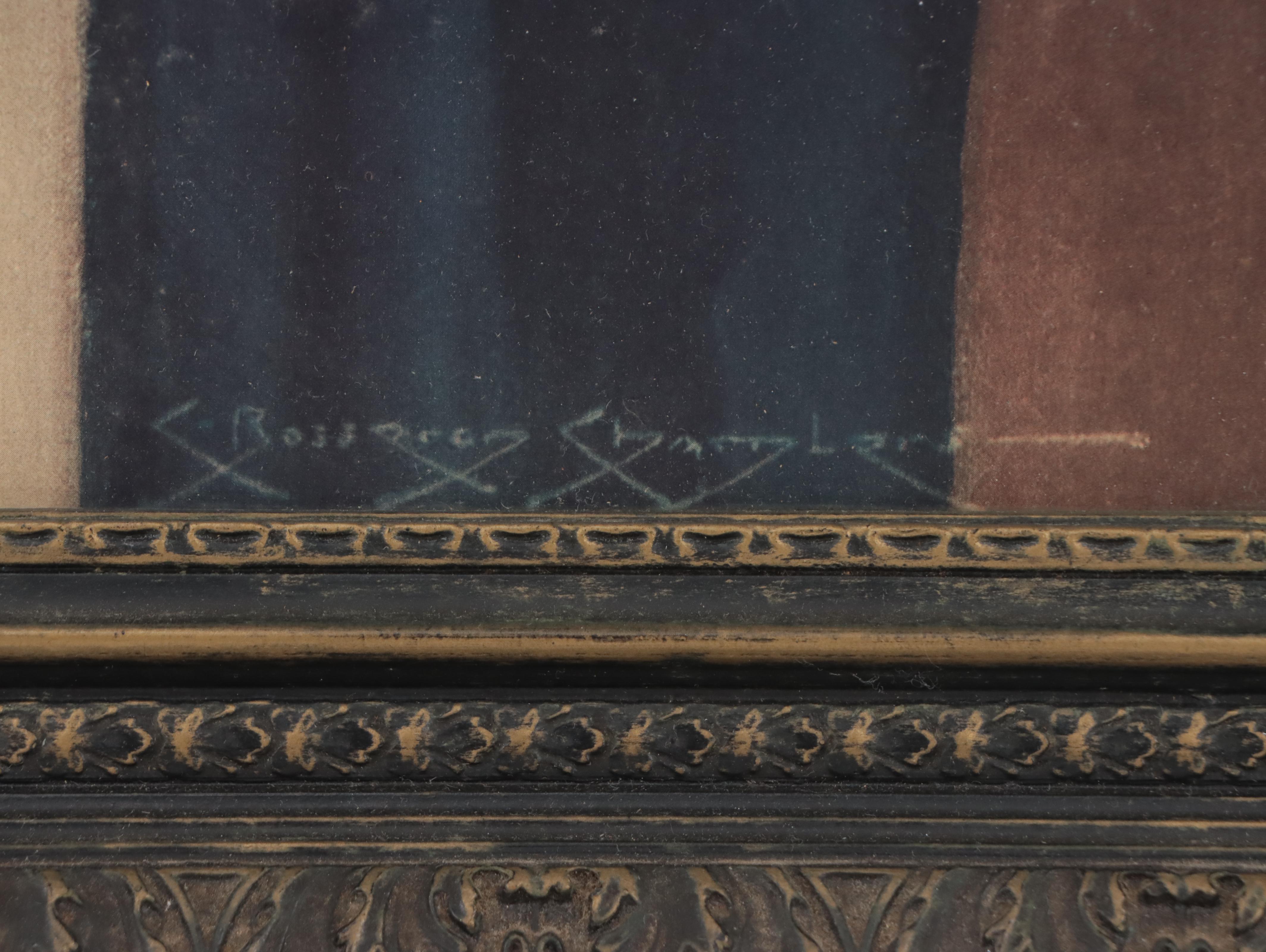 Offset Lithograph After Charles Edward Chambers "Immaculate Heart of Mary"