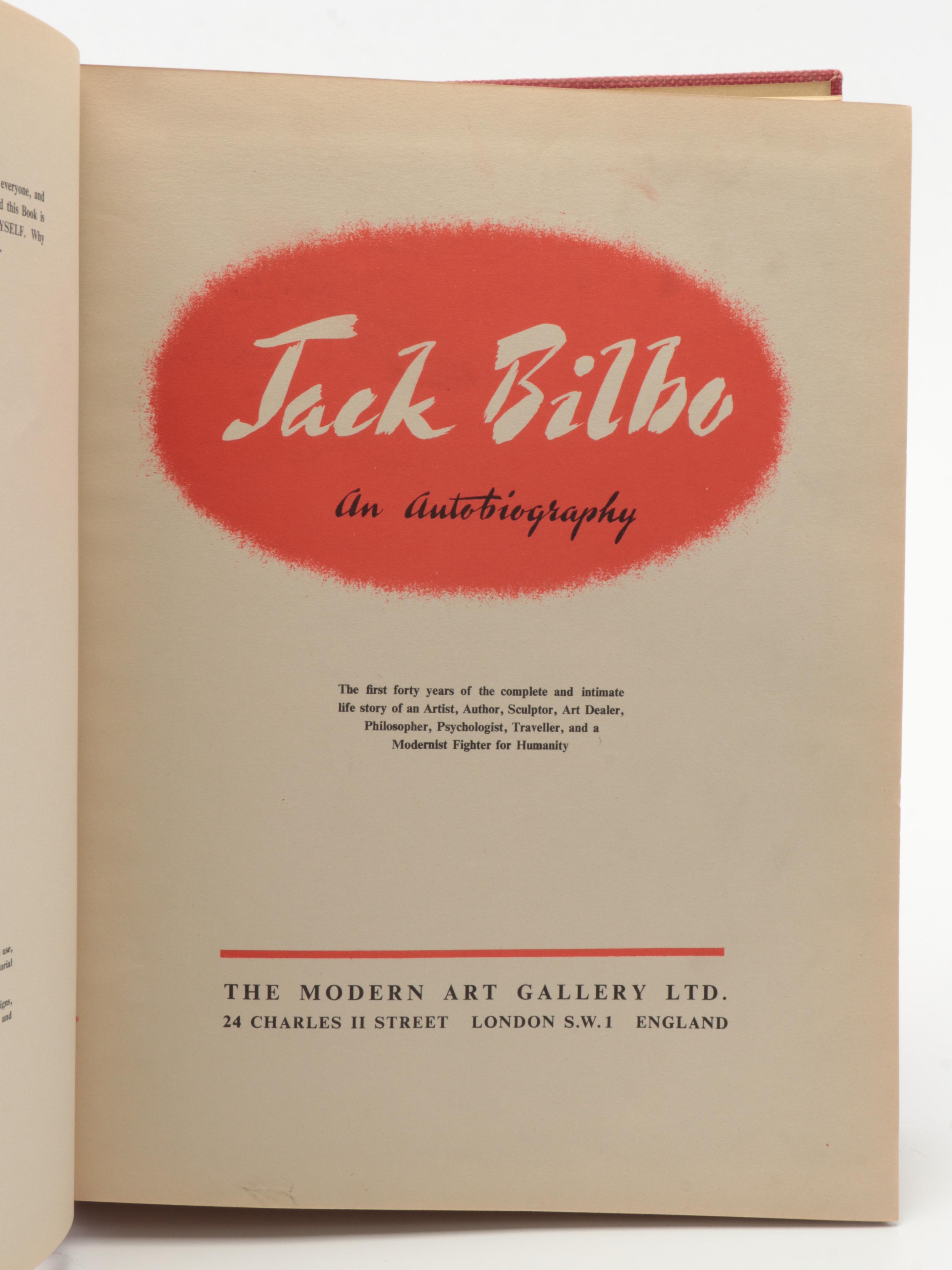 Signed First Edition "Jack Bilbo: An Autobiography" by Jack Bilbo and More Books