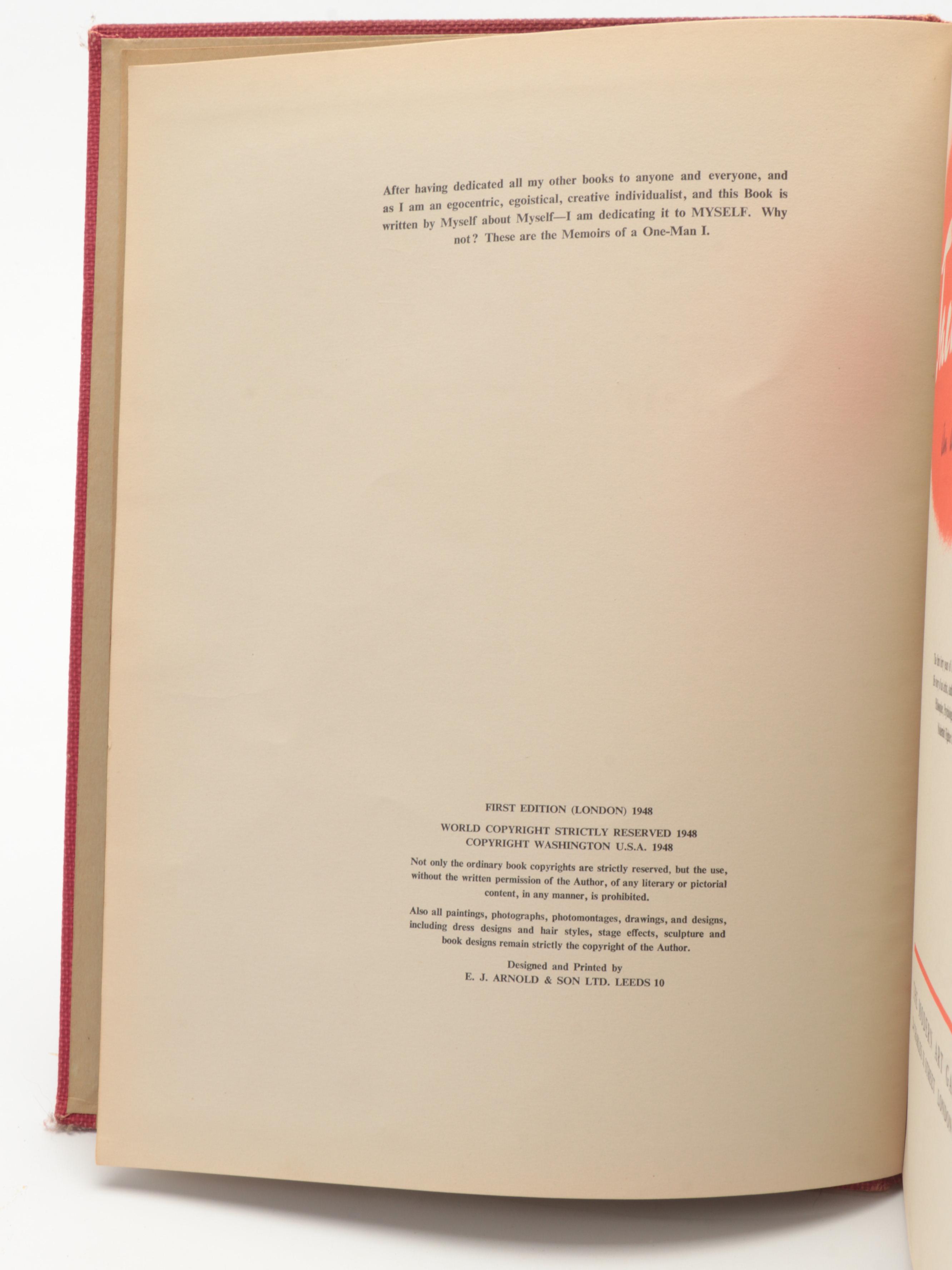 Signed First Edition "Jack Bilbo: An Autobiography" by Jack Bilbo and More Books