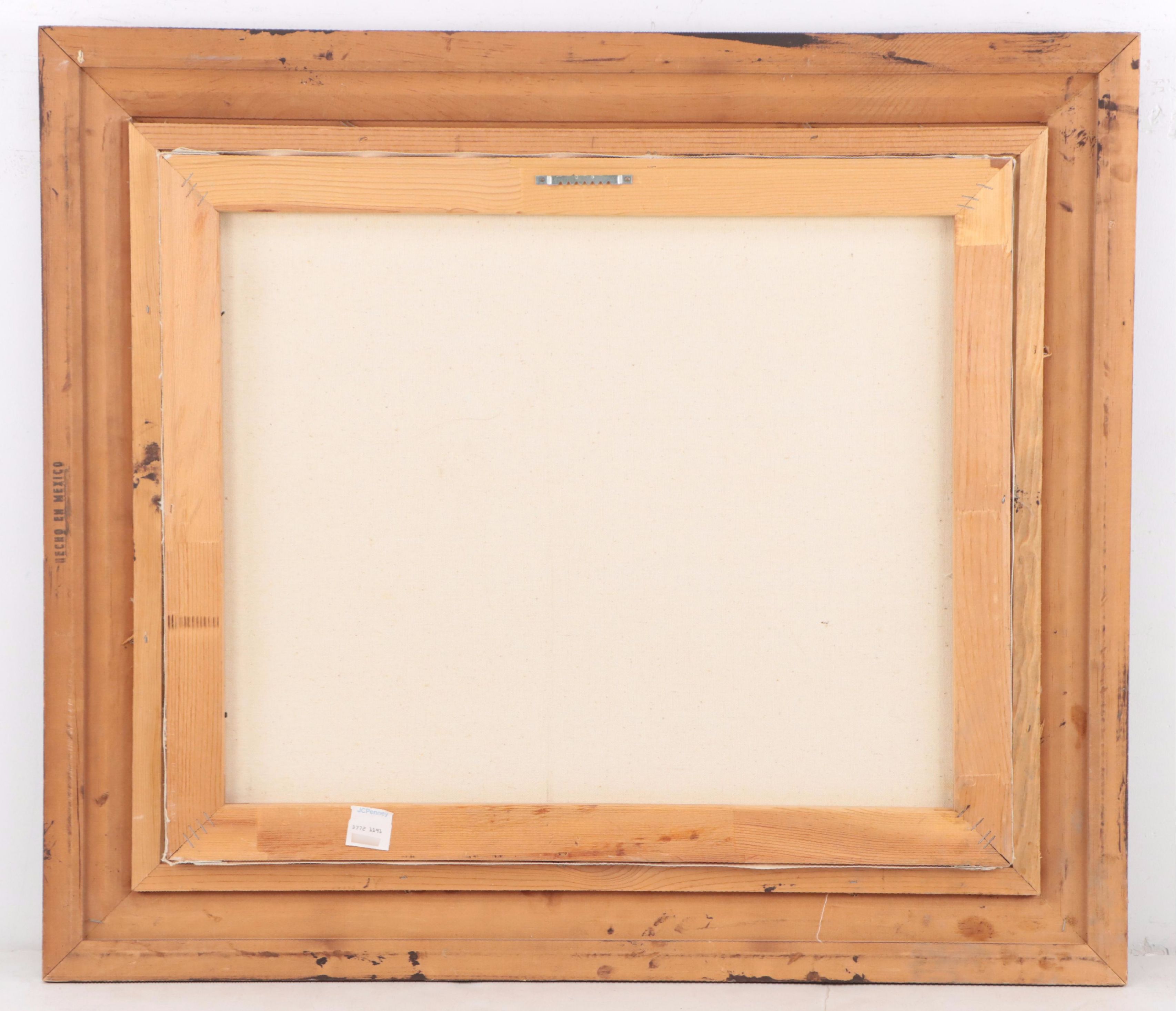 Oil Painting of Boat in Harbor Scene