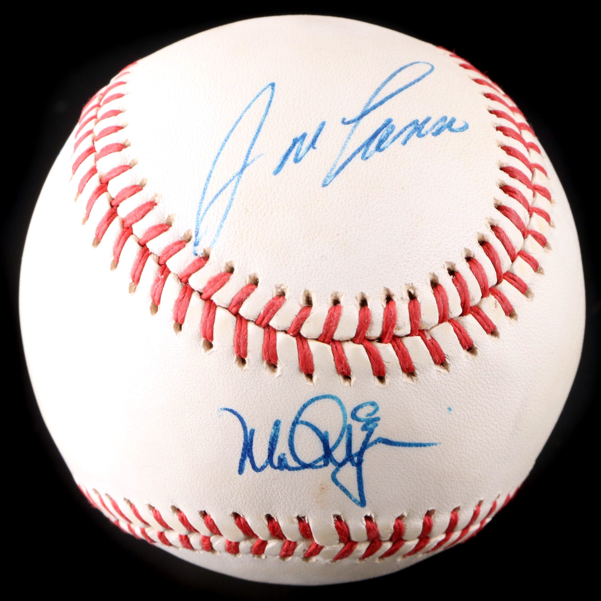 Mark McGwire and Jose Canseco Signed Rawlings Official American League Baseball