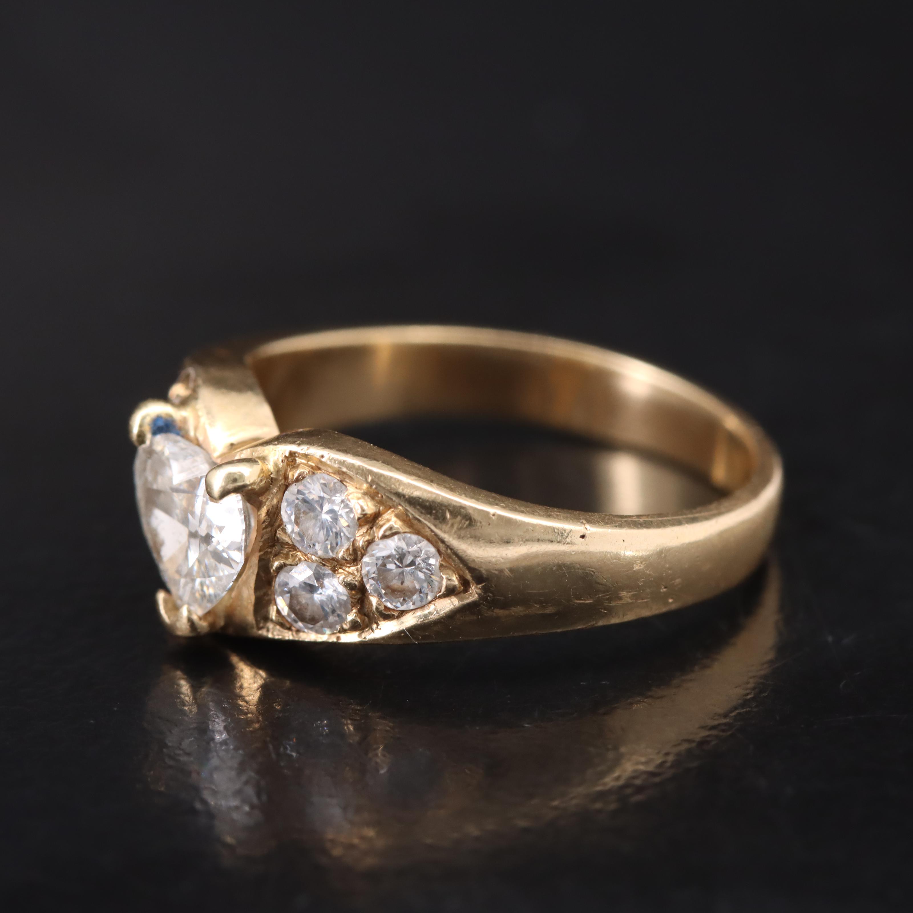 14K 0.99 CTW Diamond Ring