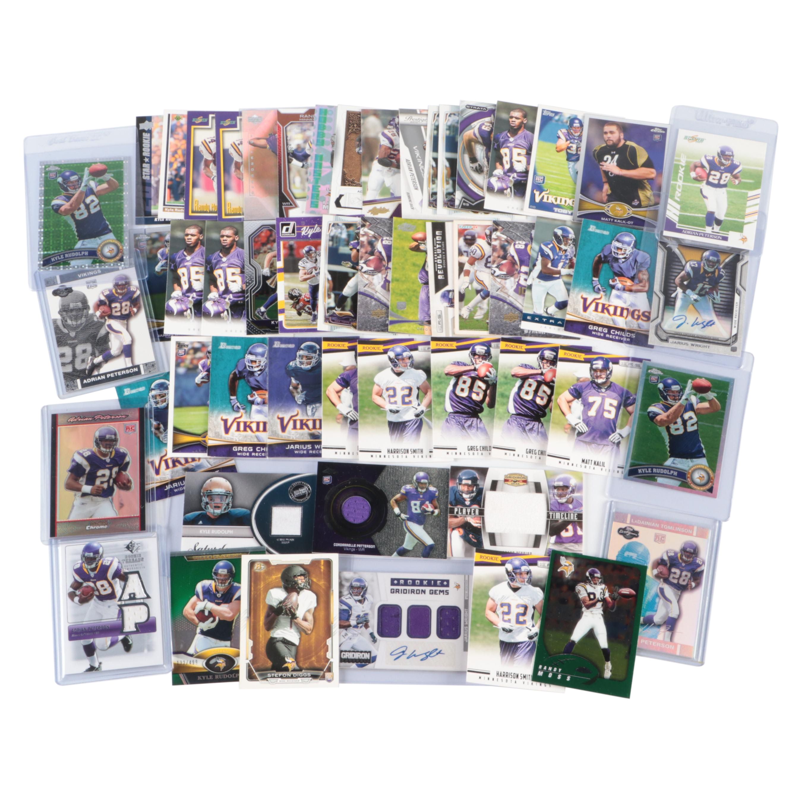 Minnisota Vikings Football Cards Featuring Adrian Peterson Rookies and More